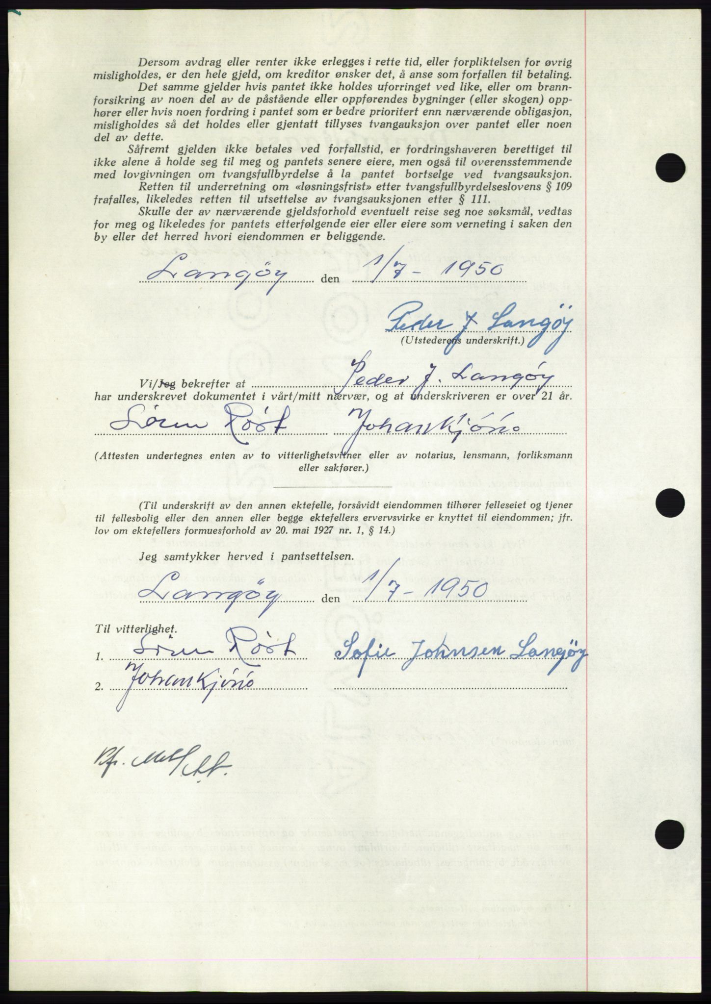 Nordmøre sorenskriveri, AV/SAT-A-4132/1/2/2Ca: Mortgage book no. B105, 1950-1950, Diary no: : 2577/1950