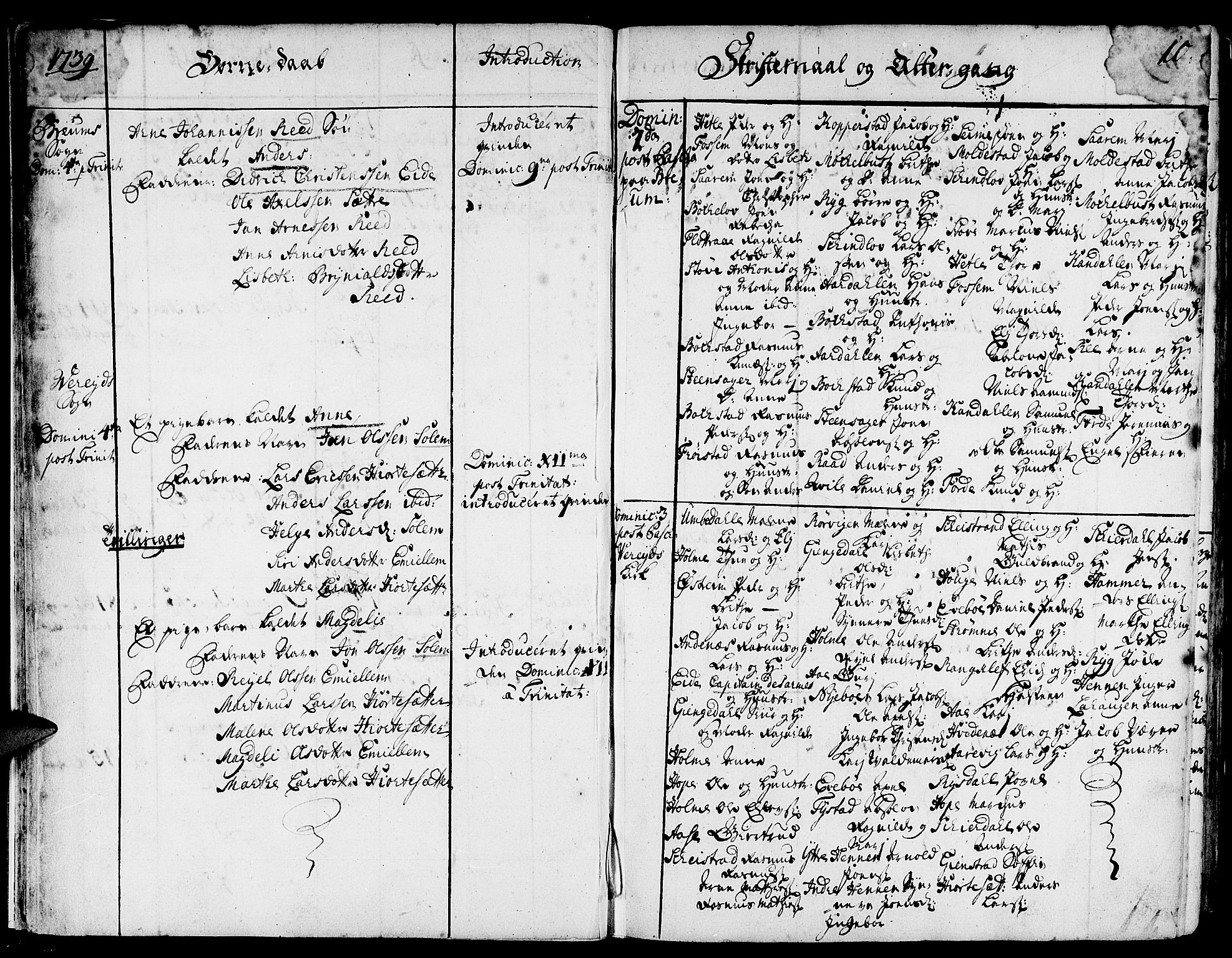 Gloppen sokneprestembete, AV/SAB-A-80101/H/Haa/Haaa/L0003: Parish register (official) no. A 3, 1739-1757, p. 10