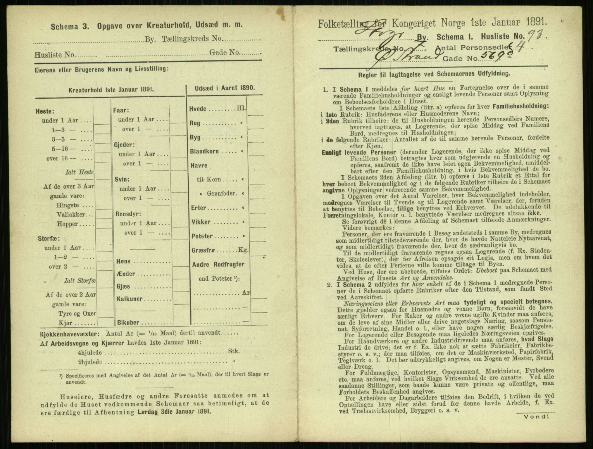 RA, 1891 census for 1103 Stavanger, 1891, p. 1479