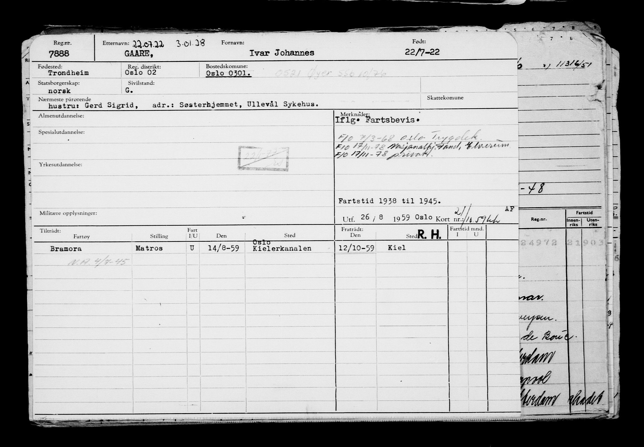 Direktoratet for sjømenn, AV/RA-S-3545/G/Gb/L0209: Hovedkort, 1922, p. 17