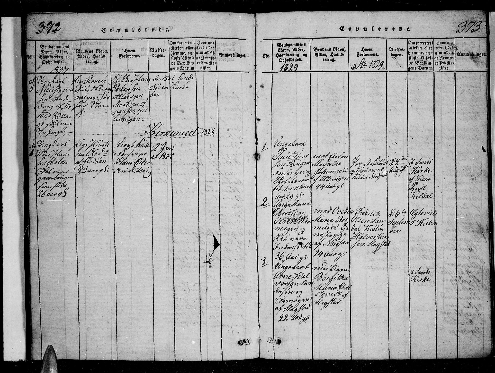 Trondenes sokneprestkontor, AV/SATØ-S-1319/H/Hb/L0004klokker: Parish register (copy) no. 4, 1821-1839, p. 372-373