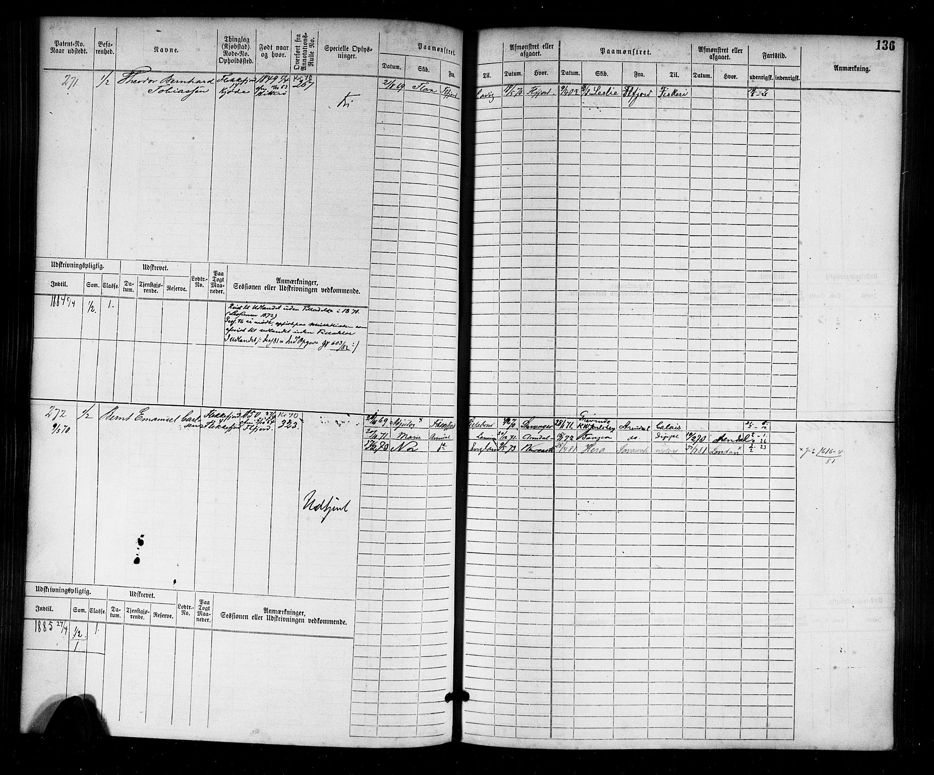 Flekkefjord mønstringskrets, AV/SAK-2031-0018/F/Fb/L0001: Hovedrulle nr 1-764, N-4, 1868-1900, p. 140