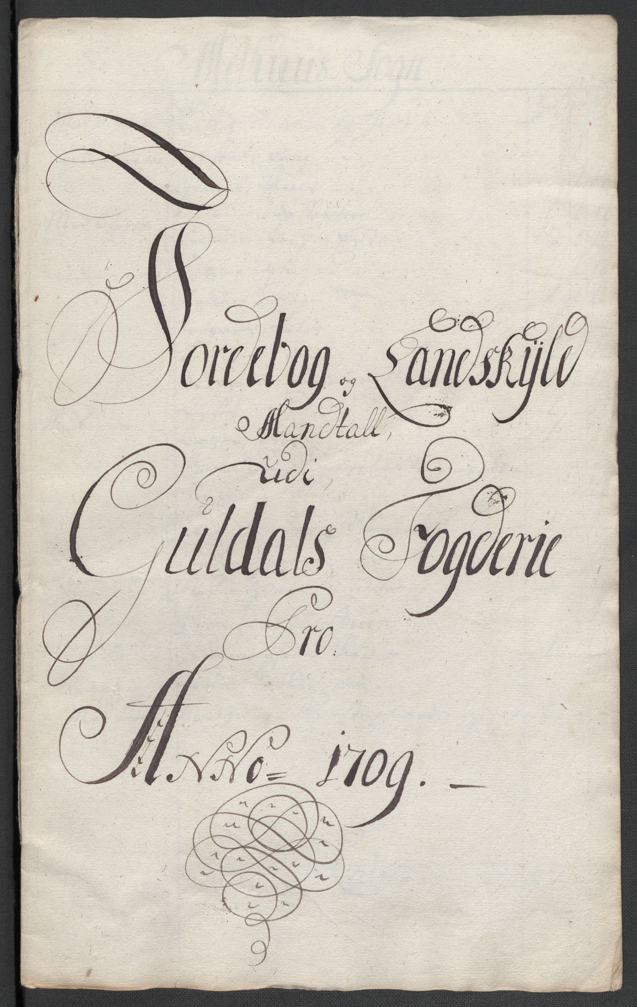 Rentekammeret inntil 1814, Reviderte regnskaper, Fogderegnskap, AV/RA-EA-4092/R60/L3959: Fogderegnskap Orkdal og Gauldal, 1709, p. 293