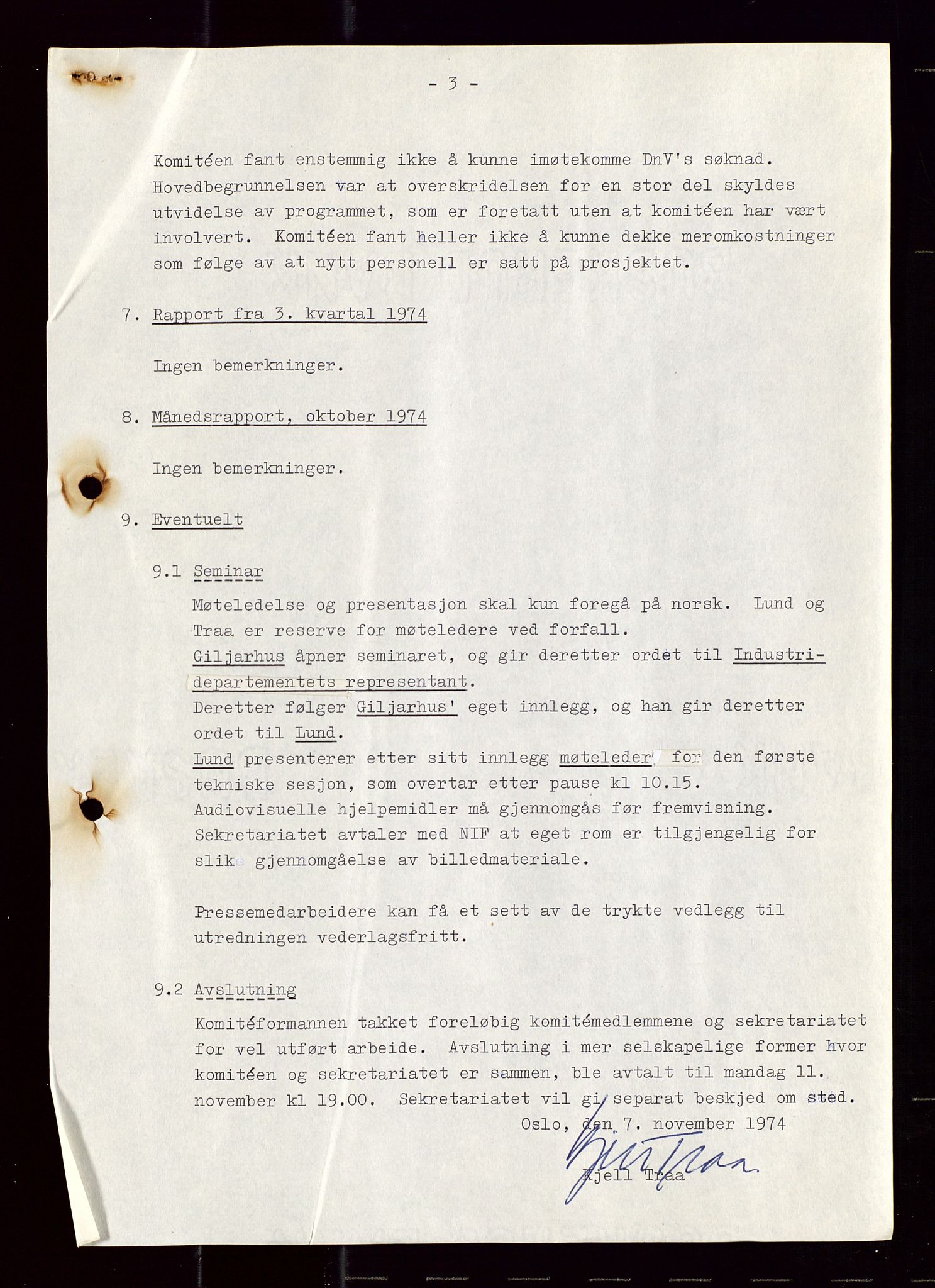 Industridepartementet, Oljekontoret, AV/SAST-A-101348/Di/L0001: DWP, møter juni - november, komiteemøter nr. 19 - 26, 1973-1974, p. 718