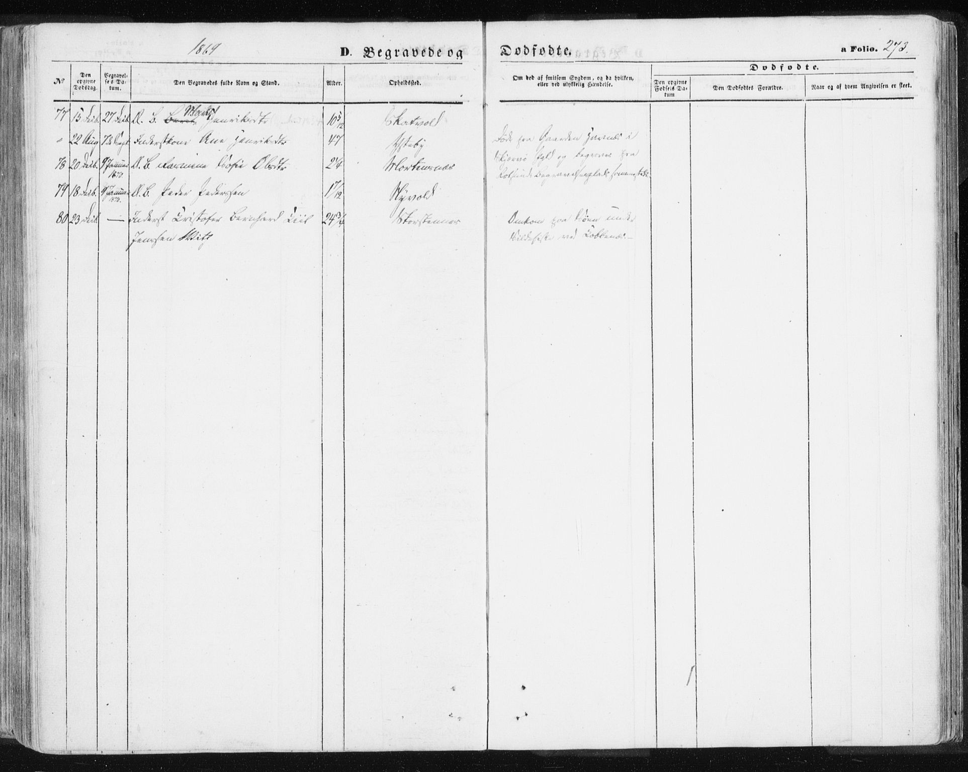 Lyngen sokneprestembete, AV/SATØ-S-1289/H/He/Hea/L0005kirke: Parish register (official) no. 5, 1859-1869, p. 273