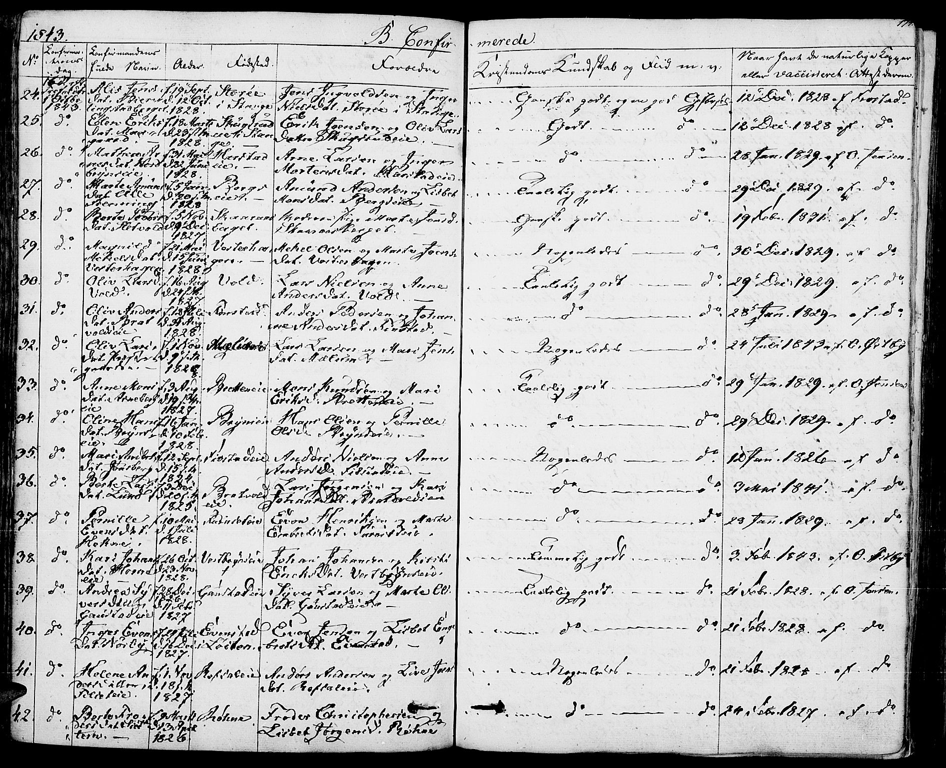 Romedal prestekontor, AV/SAH-PREST-004/K/L0003: Parish register (official) no. 3, 1829-1846, p. 174