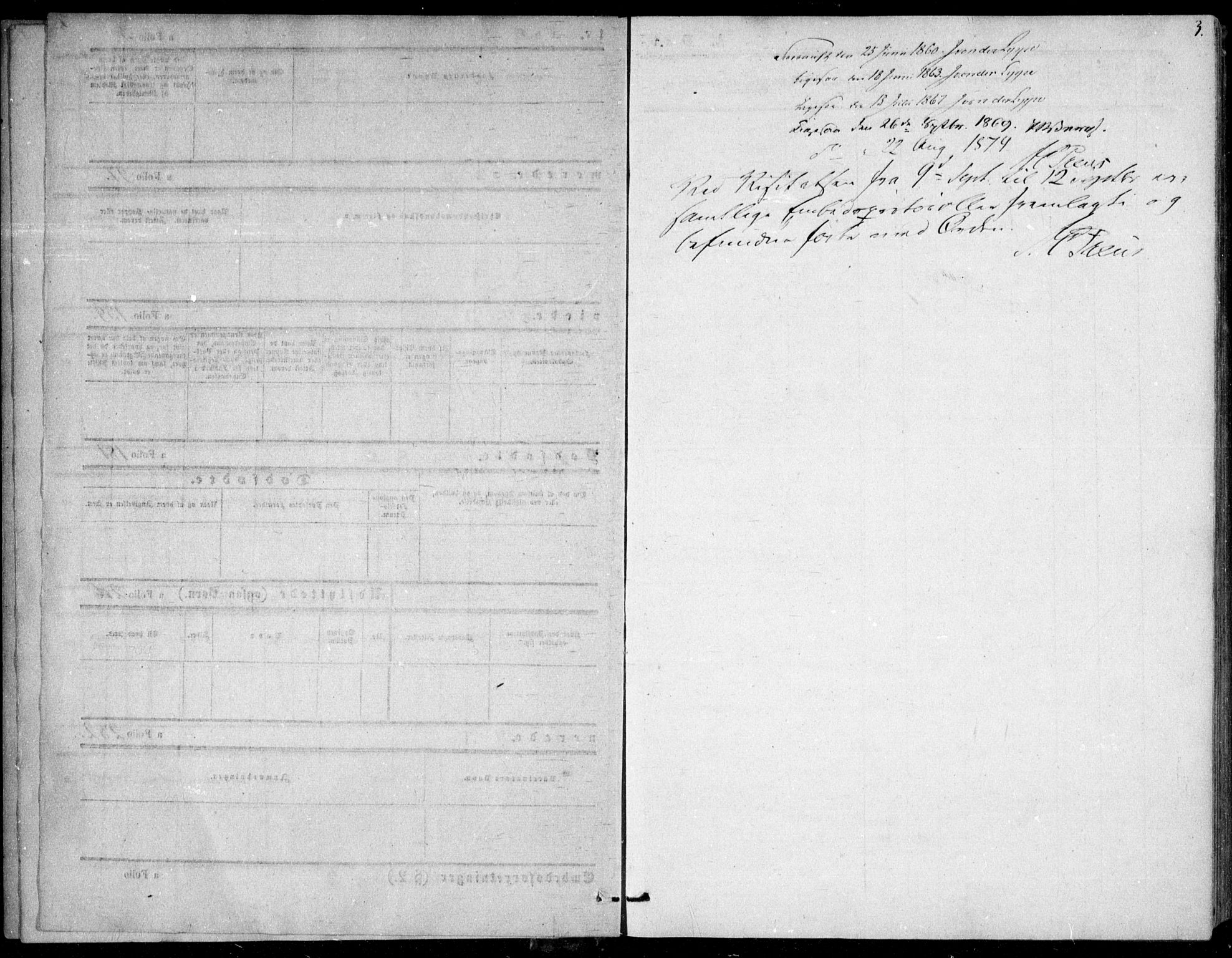 Gjerstad sokneprestkontor, SAK/1111-0014/F/Fa/Fab/L0003: Parish register (official) no. A 3, 1853-1878, p. 3