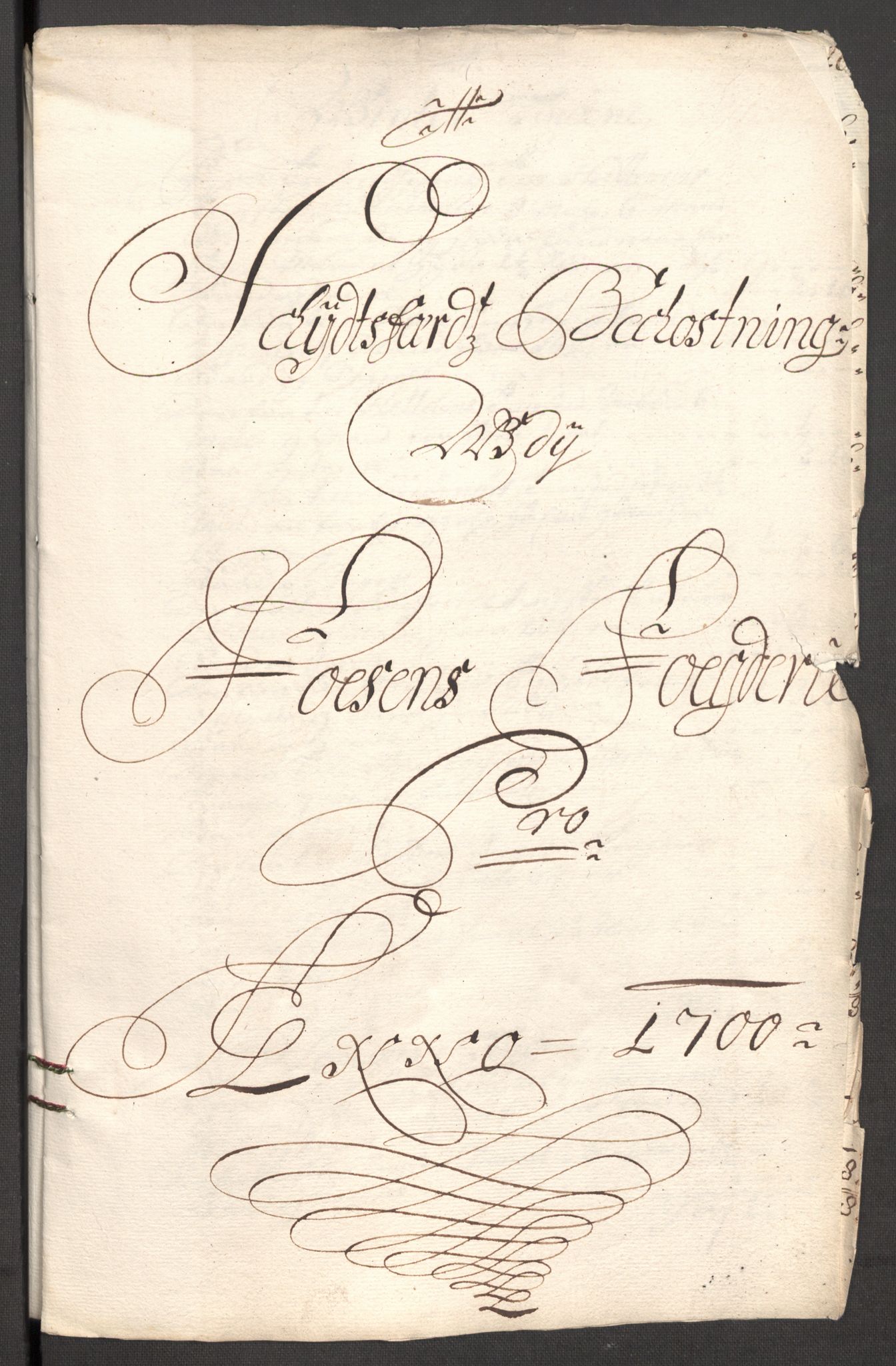 Rentekammeret inntil 1814, Reviderte regnskaper, Fogderegnskap, AV/RA-EA-4092/R57/L3854: Fogderegnskap Fosen, 1700-1701, p. 187