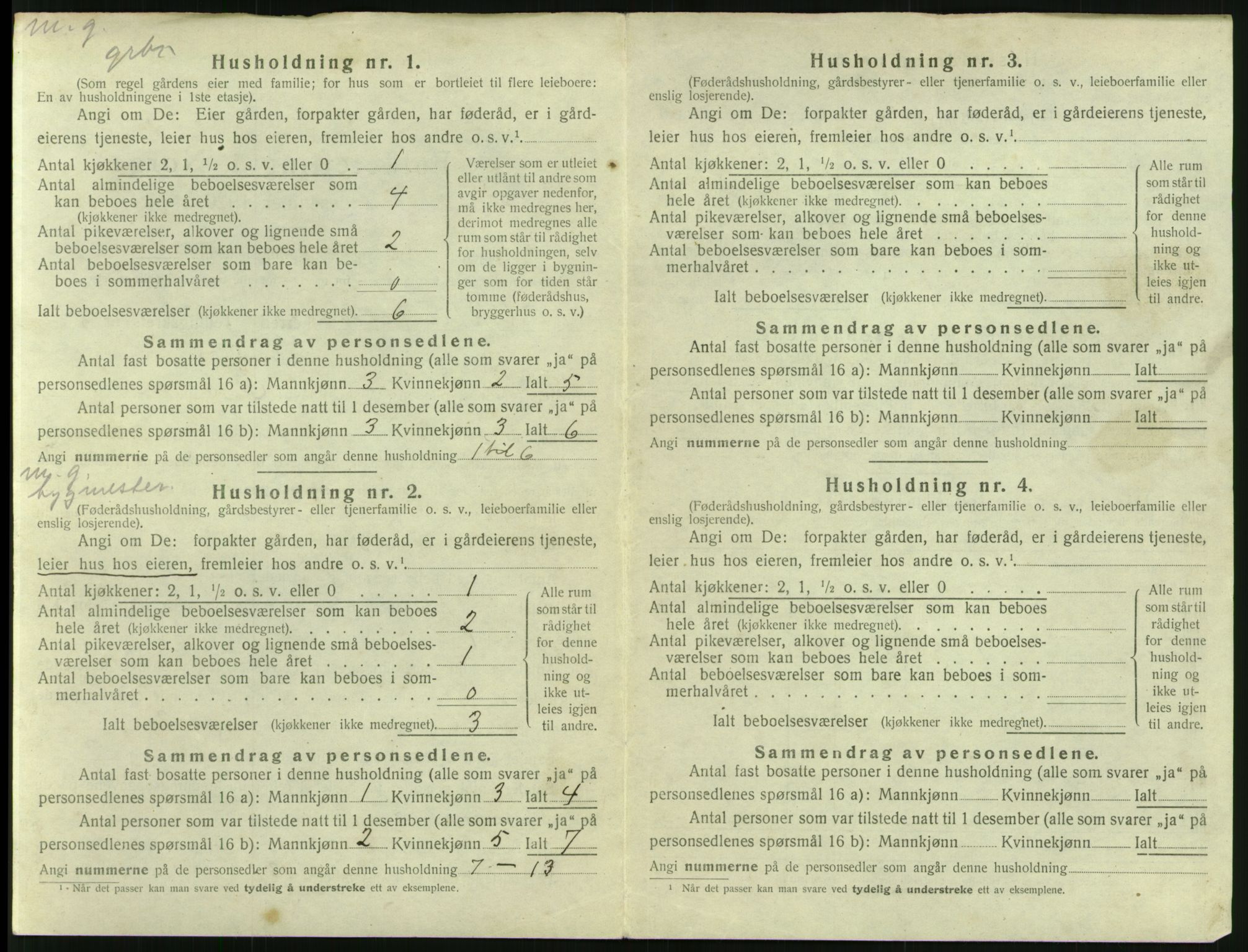 SAK, 1920 census for Austre Moland, 1920, p. 546