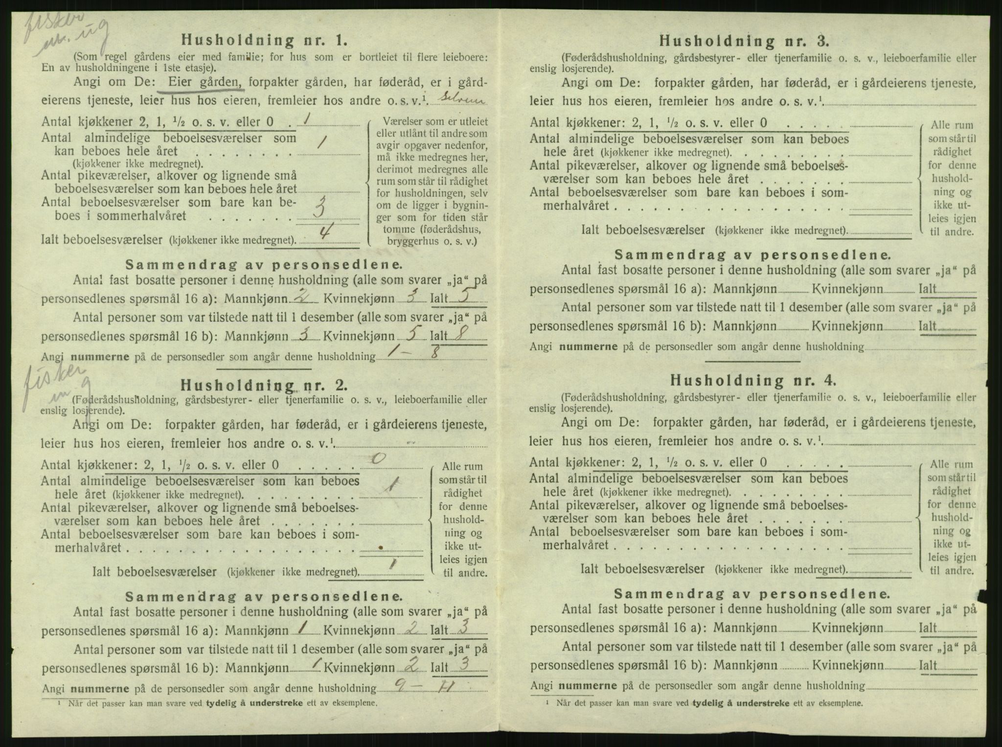 SAT, 1920 census for Brønnøy, 1920, p. 1221