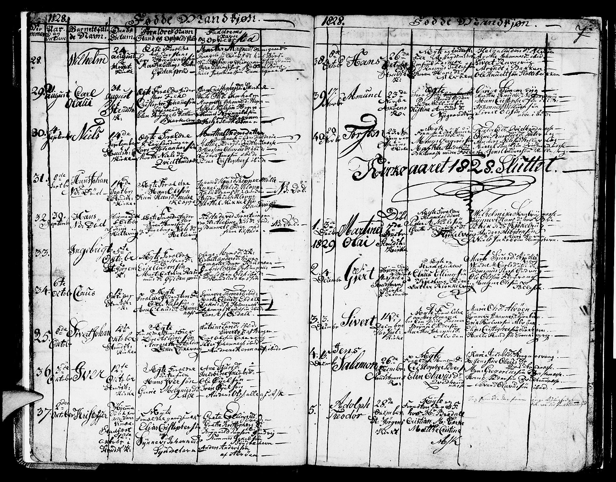 Askøy Sokneprestembete, SAB/A-74101/H/Ha/Hab/Haba/L0003: Parish register (copy) no. A 3, 1826-1846, p. 7