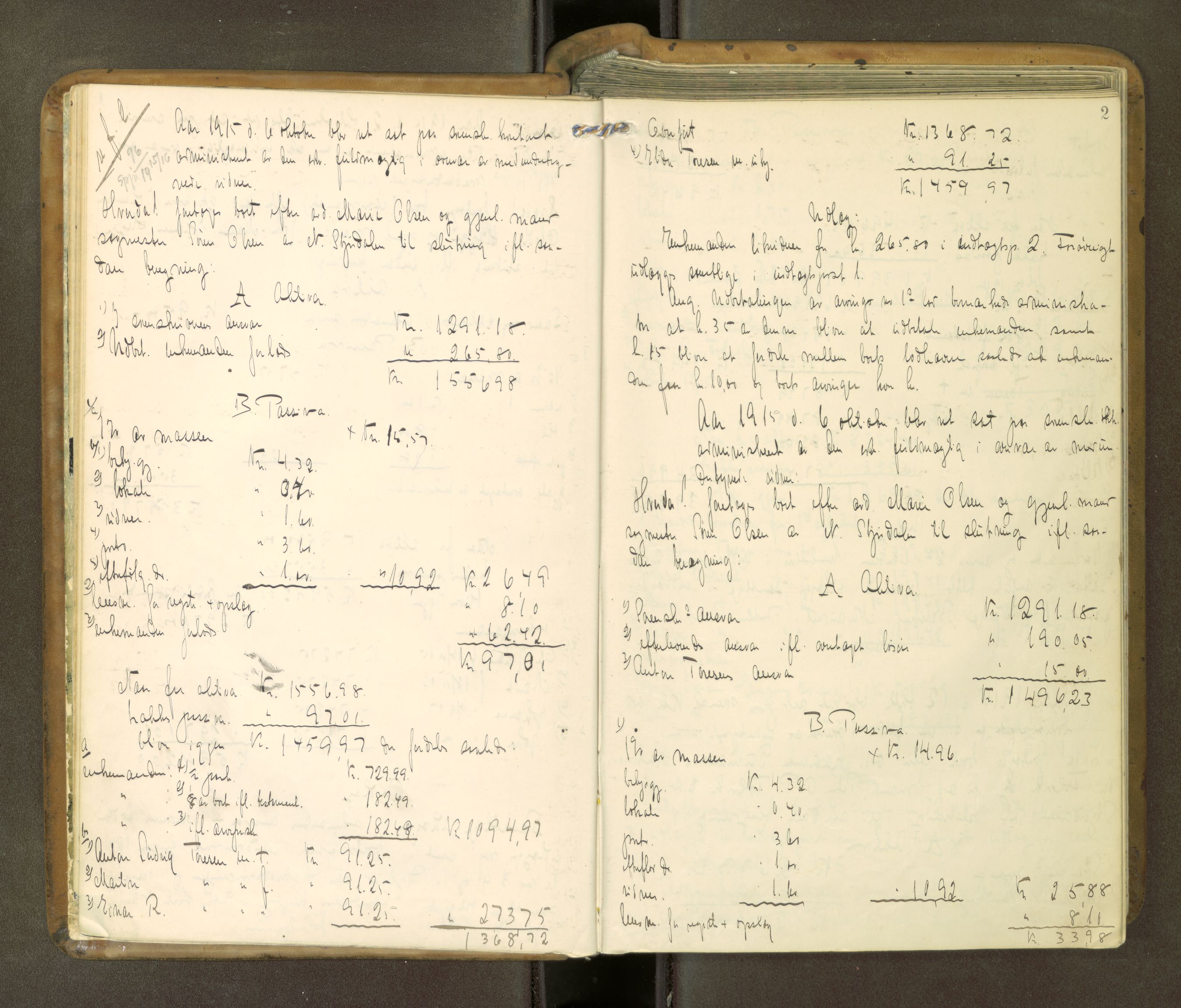 Stjør- og Verdal sorenskriveri, AV/SAT-A-4167/1/3/3A/L0050: Skifteslutningsprotokoll, 1915-1922, p. 1b-2a