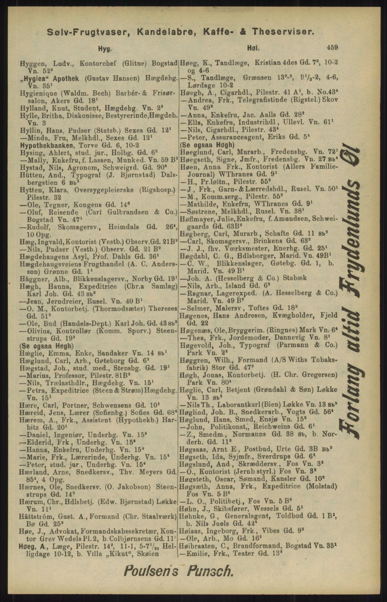 Kristiania/Oslo adressebok, PUBL/-, 1904, p. 459