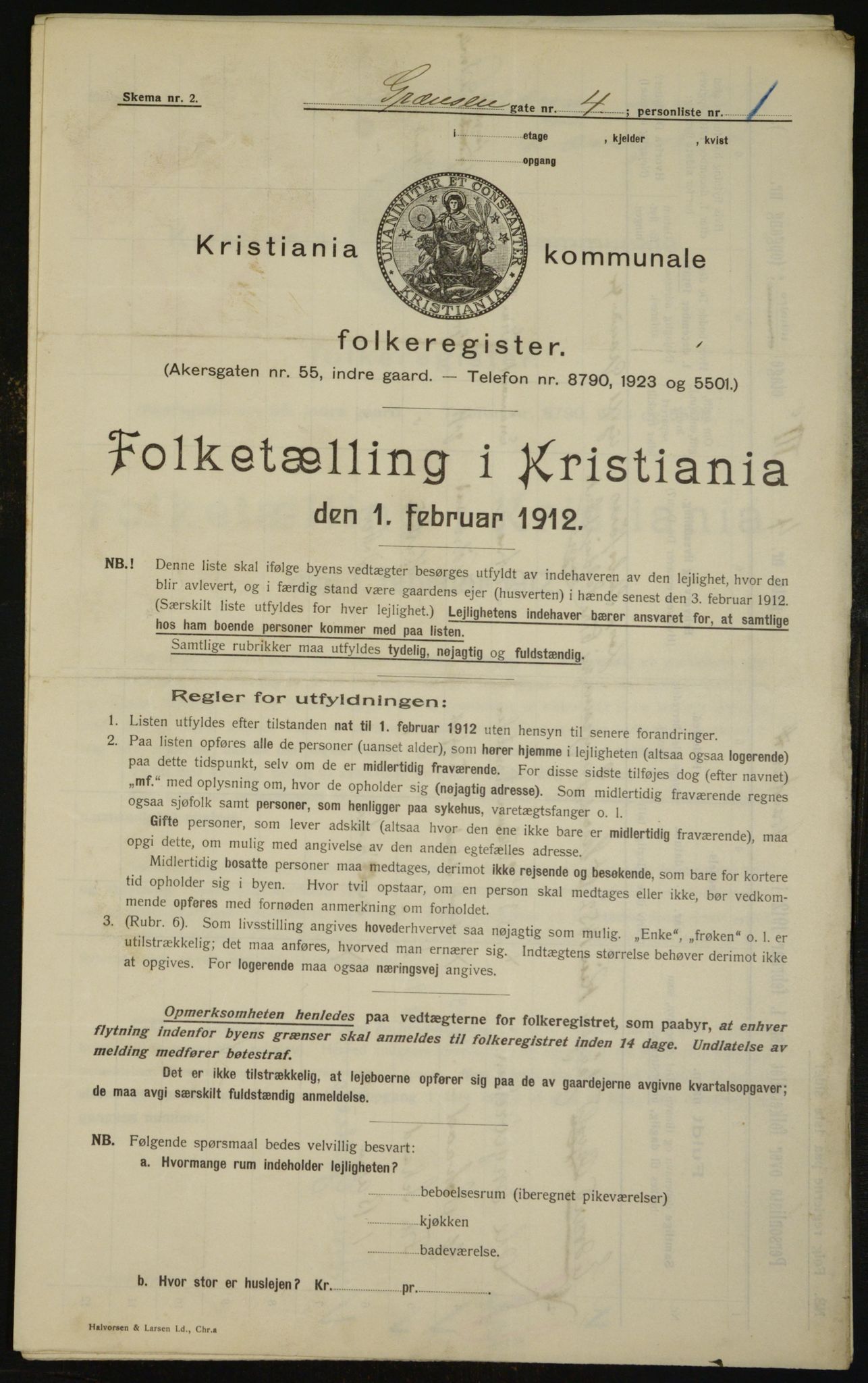 OBA, Municipal Census 1912 for Kristiania, 1912, p. 29547