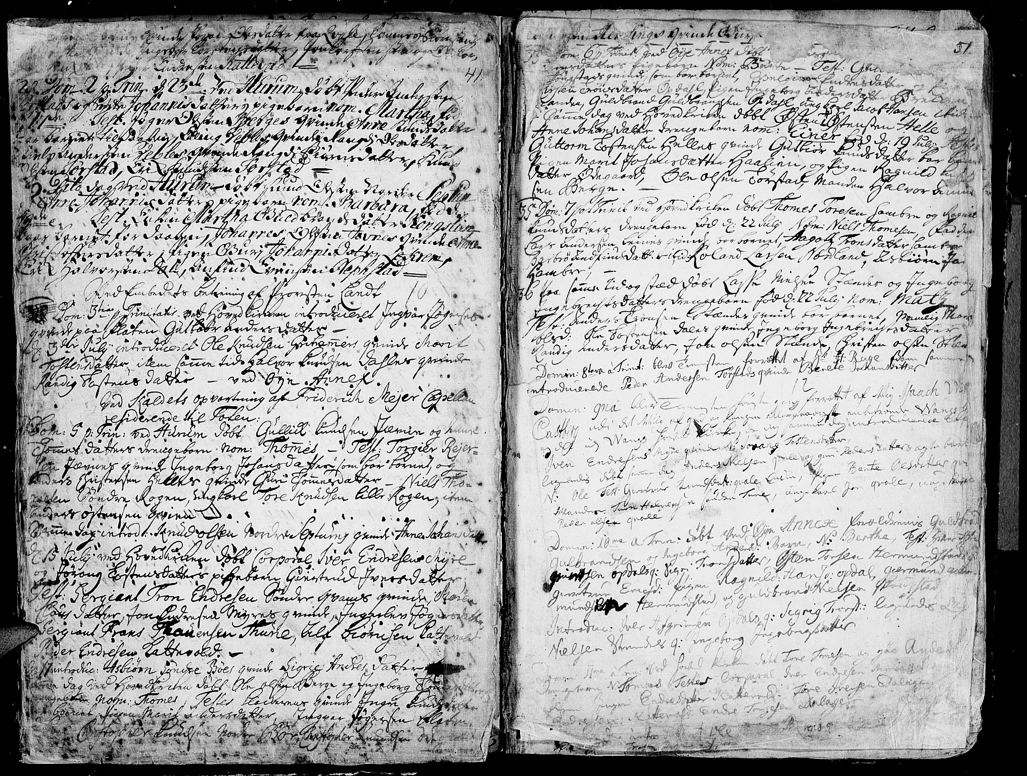 Vang prestekontor, Valdres, AV/SAH-PREST-140/H/Ha/L0001: Parish register (official) no. 1, 1730-1796, p. 51