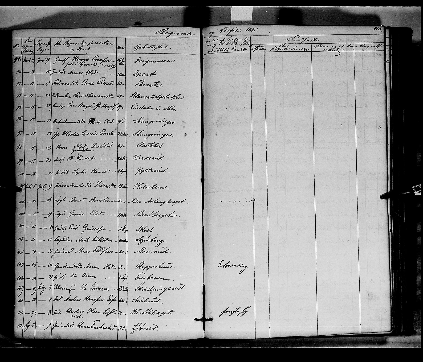 Vinger prestekontor, AV/SAH-PREST-024/H/Ha/Haa/L0010: Parish register (official) no. 10, 1855-1861, p. 413