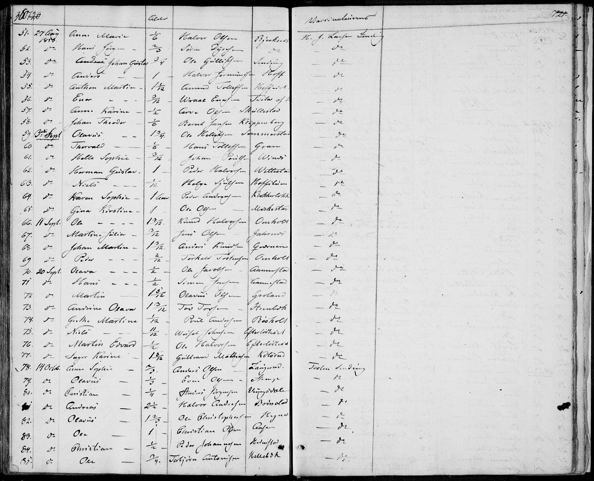 Sandsvær kirkebøker, SAKO/A-244/F/Fa/L0005: Parish register (official) no. I 5, 1840-1856, p. 720-721