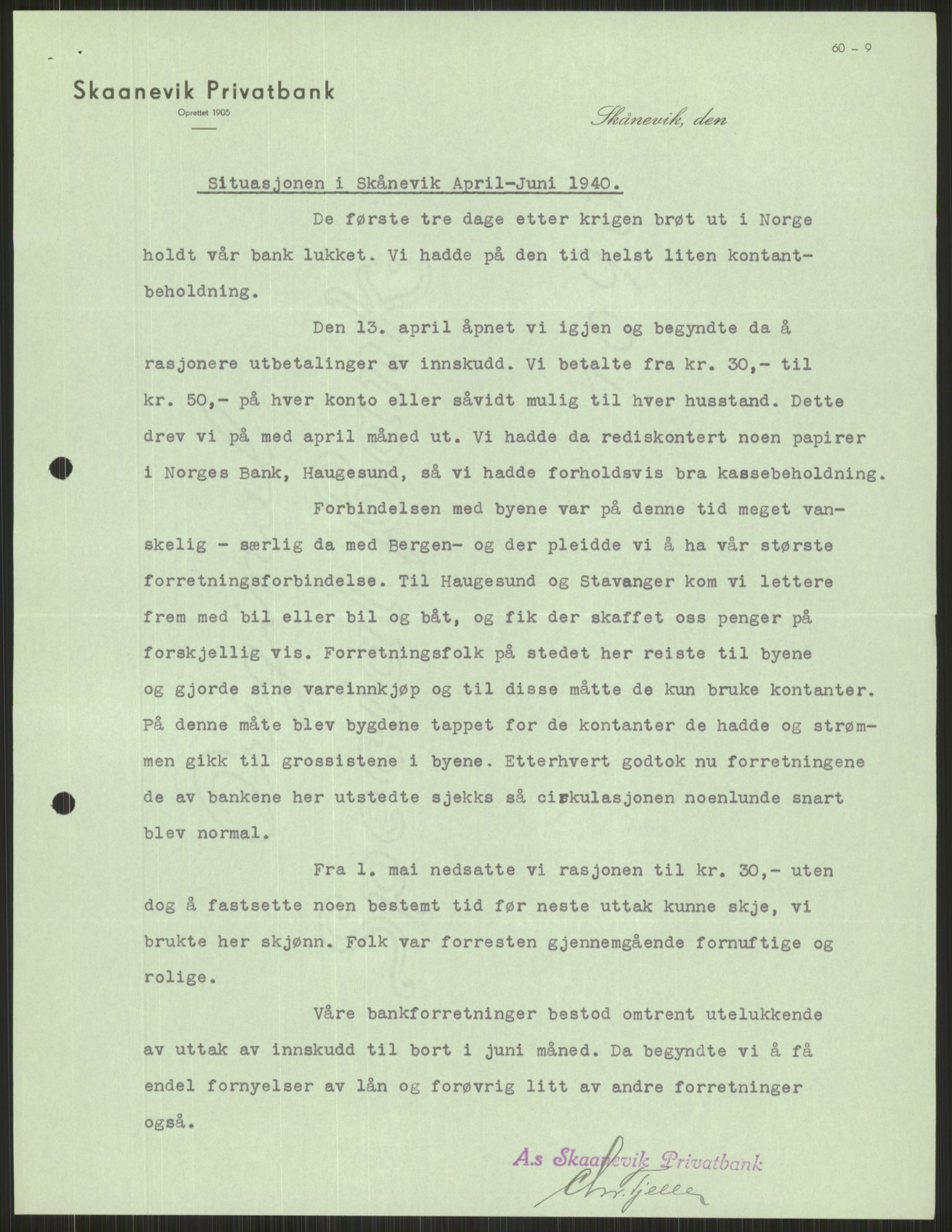 Forsvaret, Forsvarets krigshistoriske avdeling, AV/RA-RAFA-2017/Y/Ya/L0015: II-C-11-31 - Fylkesmenn.  Rapporter om krigsbegivenhetene 1940., 1940, p. 407