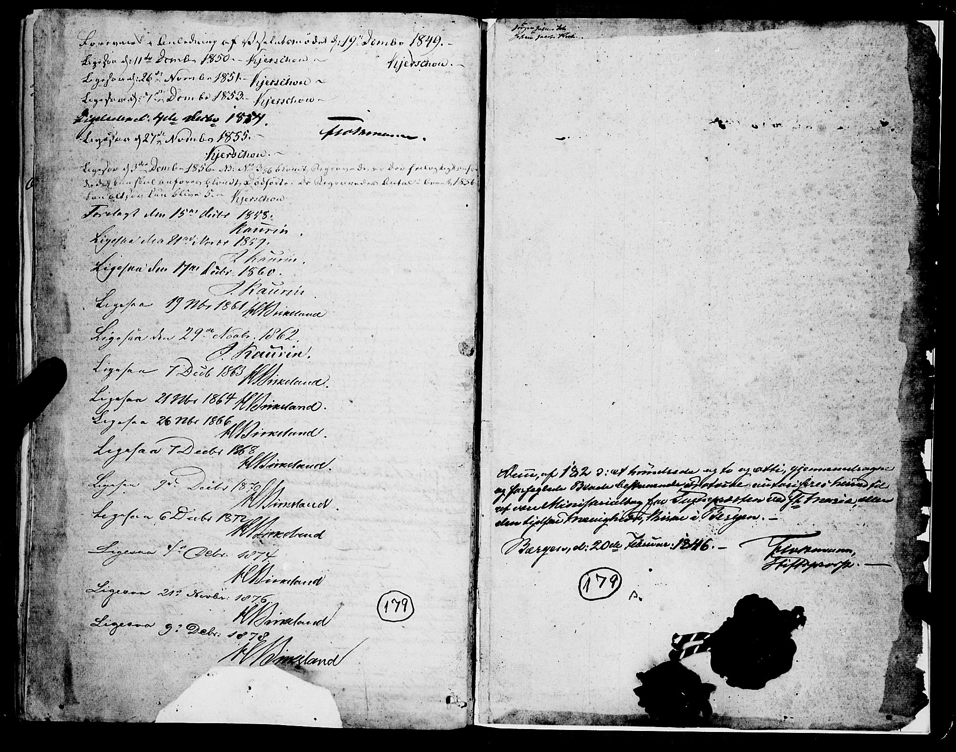 Mariakirken Sokneprestembete, SAB/A-76901/H/Haa/L0006: Parish register (official) no. A 6, 1846-1877, p. 183