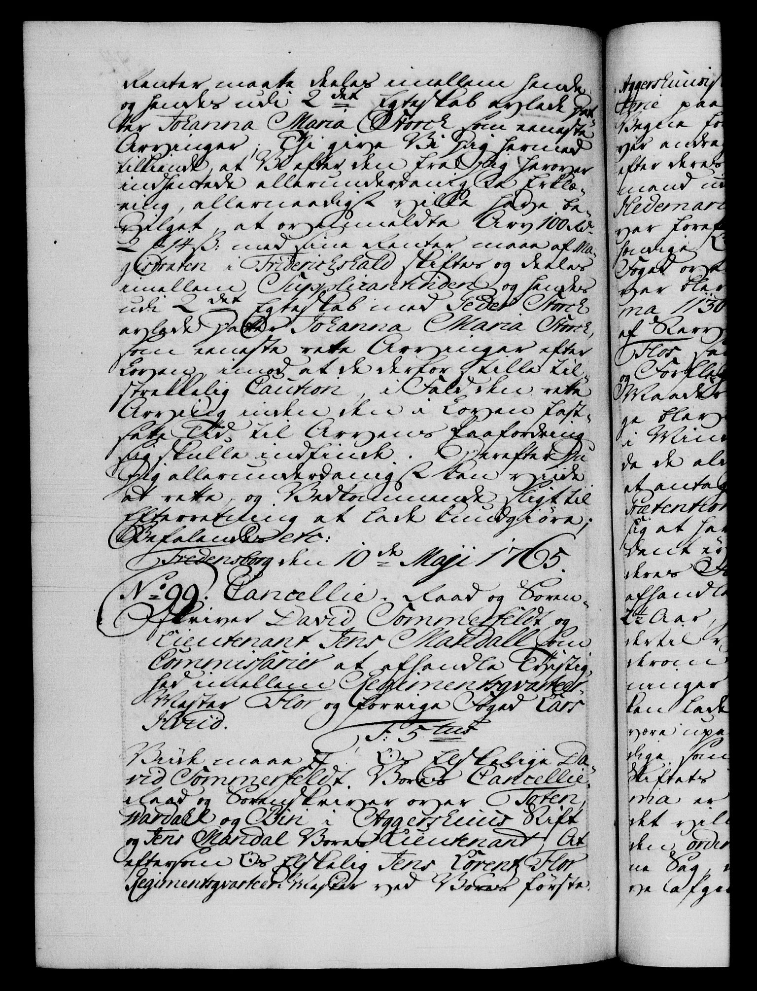 Danske Kanselli 1572-1799, RA/EA-3023/F/Fc/Fca/Fcab/L0037: Norske tegnelser, 1762-1766, p. 494b