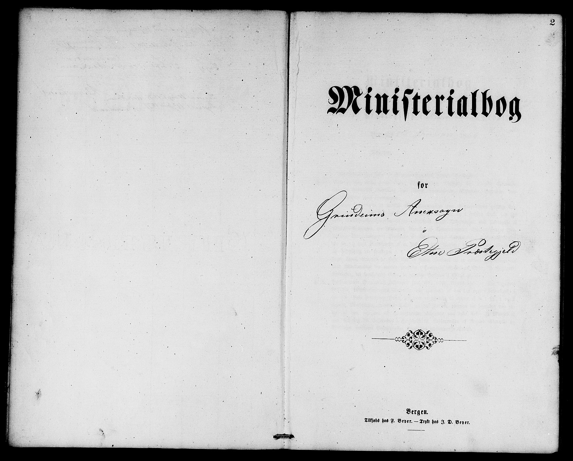 Etne sokneprestembete, AV/SAB-A-75001/H/Hab: Parish register (copy) no. C 3, 1866-1878, p. 2