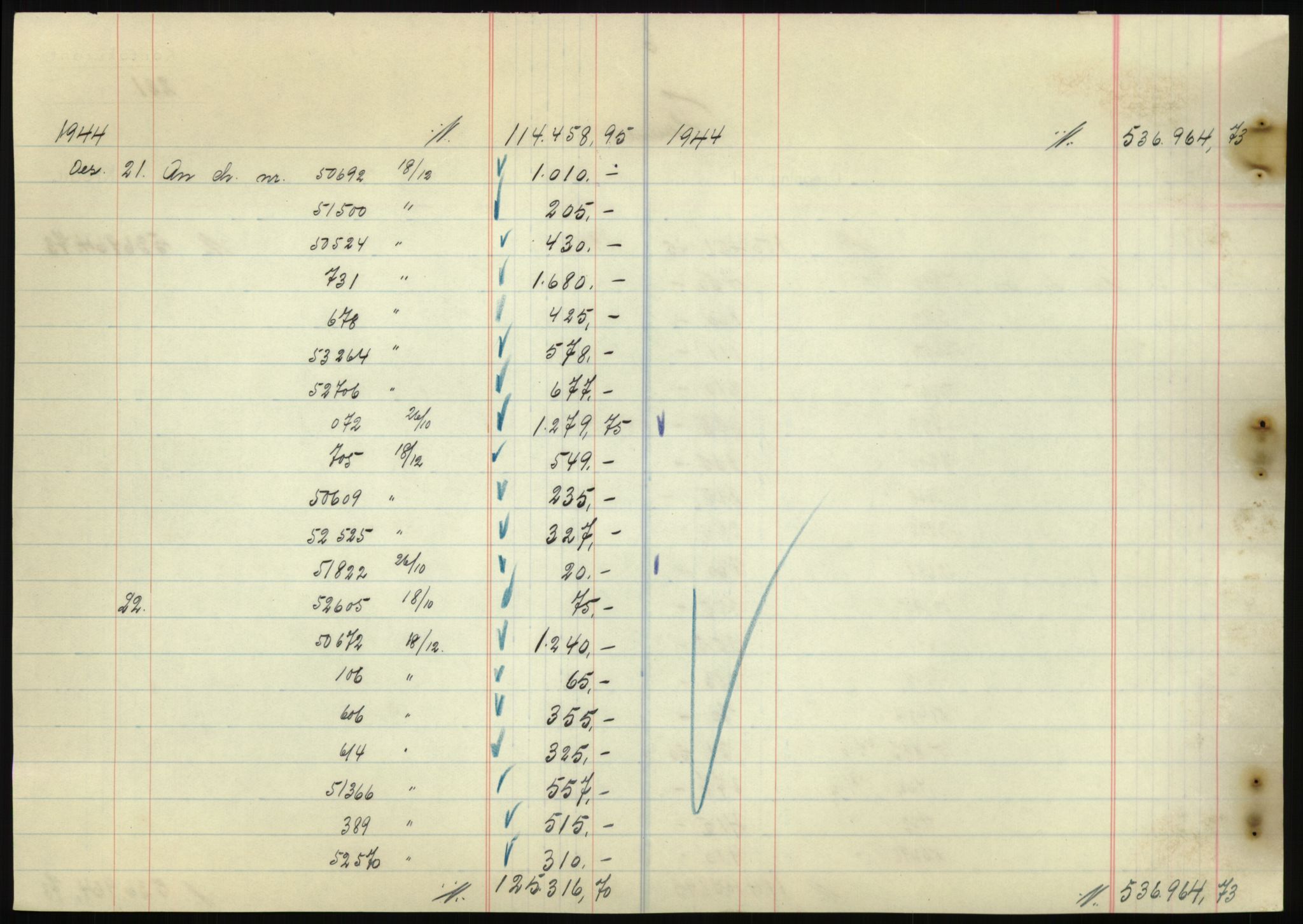 Forsvarsdepartementet, 10. kontor / Oppgjørskontoret, AV/RA-RAFA-1225/D/Db/L0180: Lista oppgjørskontor, 1942-1952, p. 1860