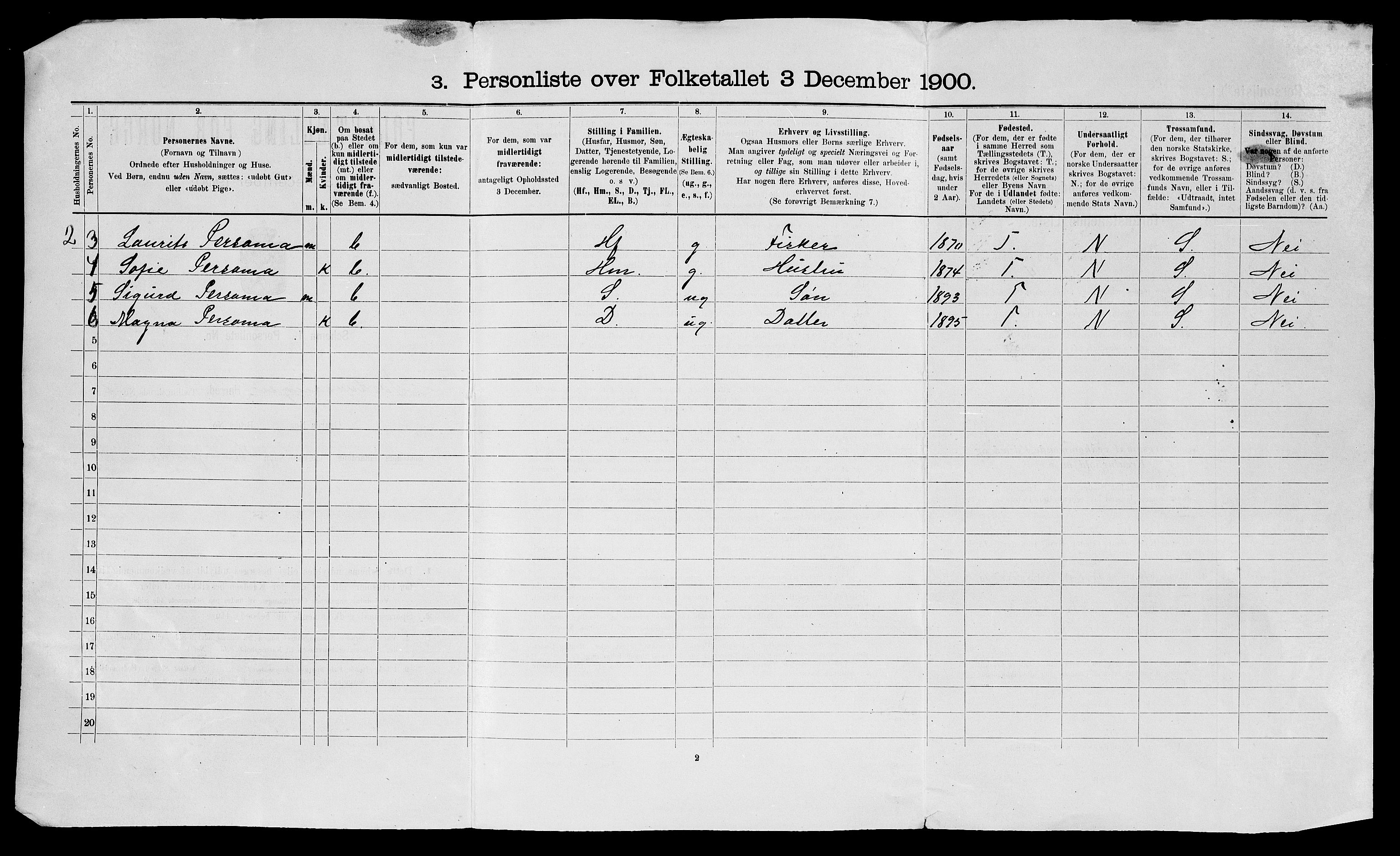 SATØ, 1900 census for Nord-Varanger, 1900, p. 23