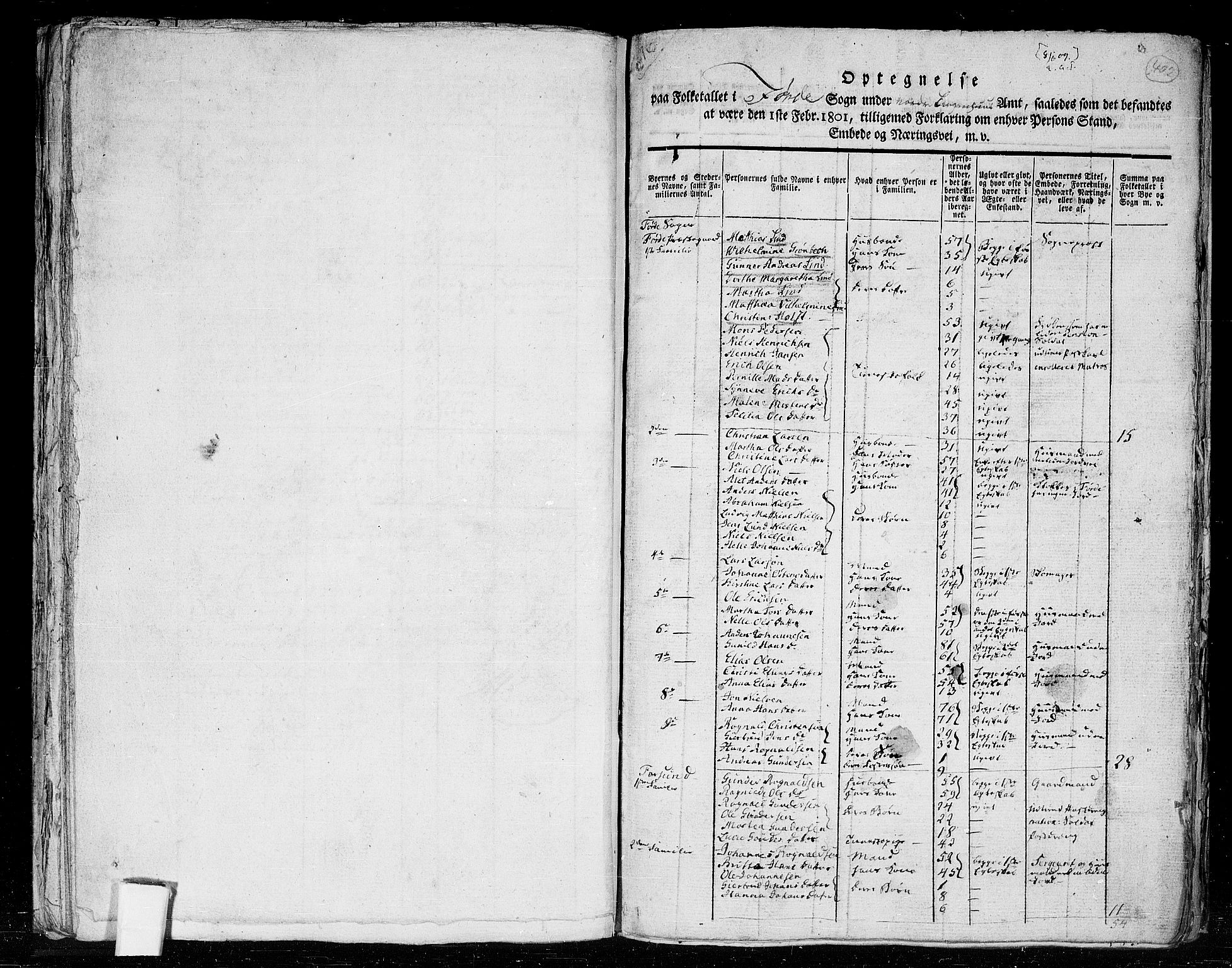 RA, 1801 census for 1432P Førde, 1801, p. 401b-402a