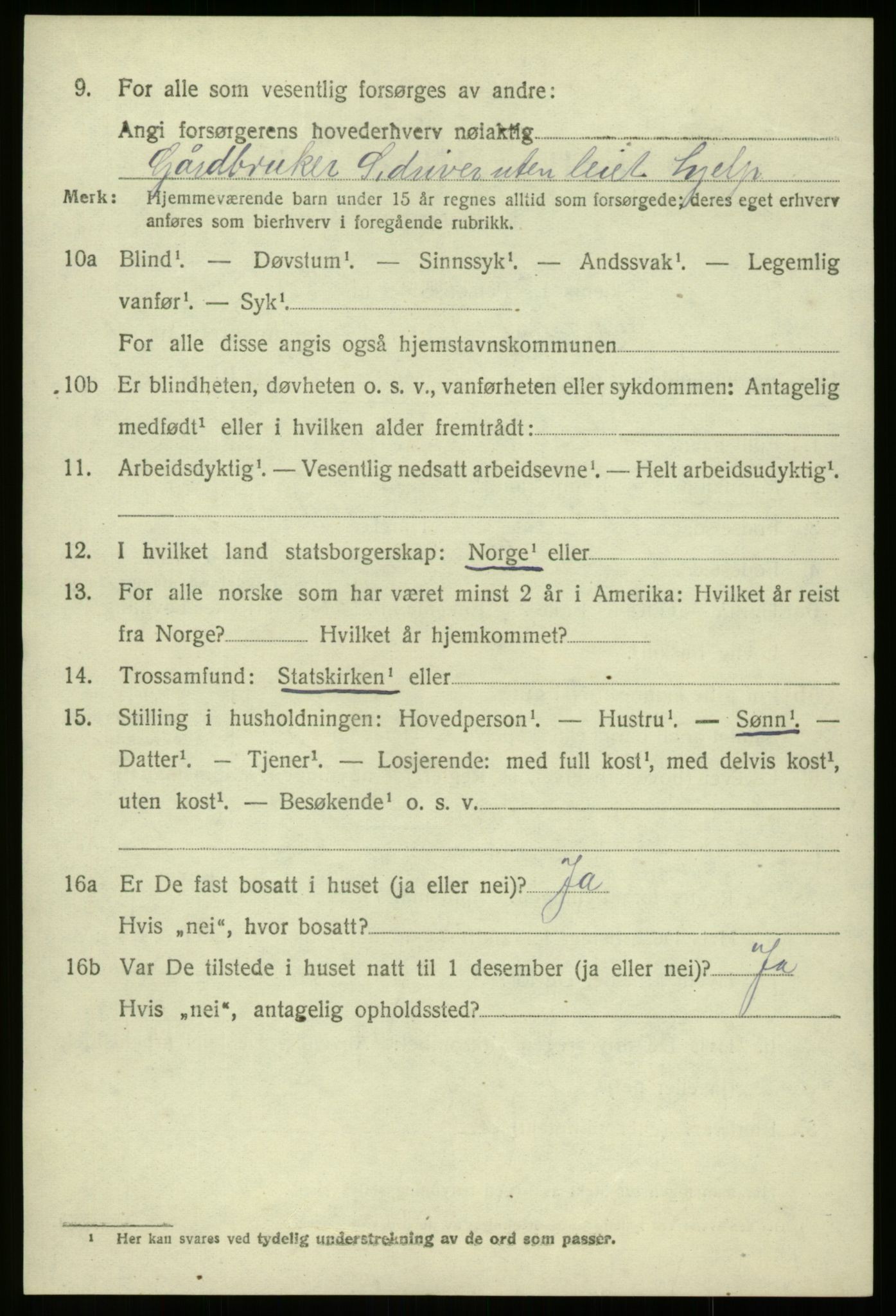 SAB, 1920 census for Davik, 1920, p. 5362