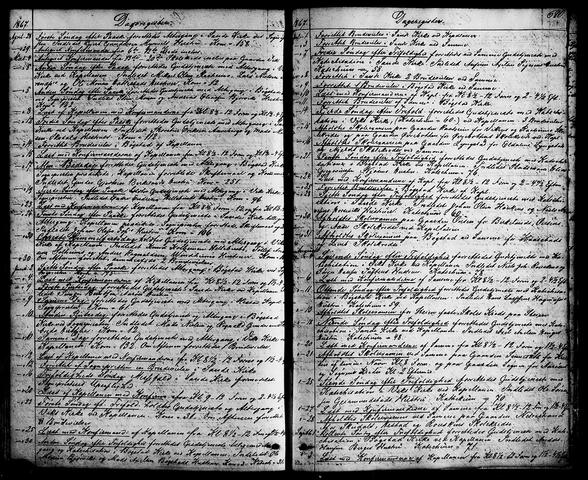 Gaular sokneprestembete, SAB/A-80001/H/Haa: Parish register (official) no. A 5, 1860-1881, p. 690