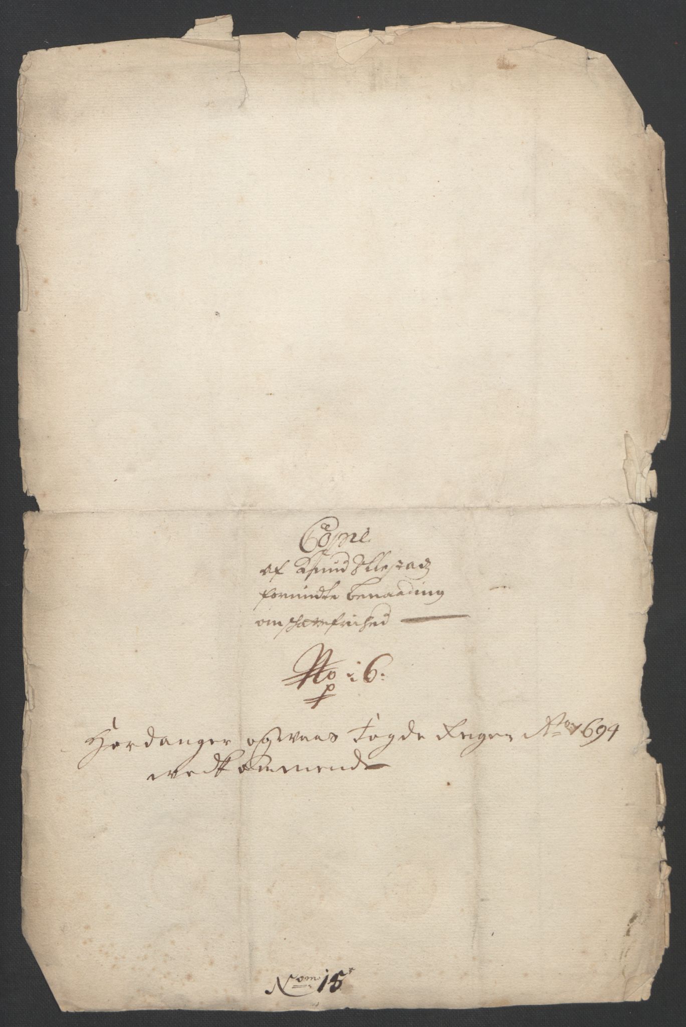 Rentekammeret inntil 1814, Reviderte regnskaper, Fogderegnskap, AV/RA-EA-4092/R48/L2975: Fogderegnskap Sunnhordland og Hardanger, 1694, p. 339