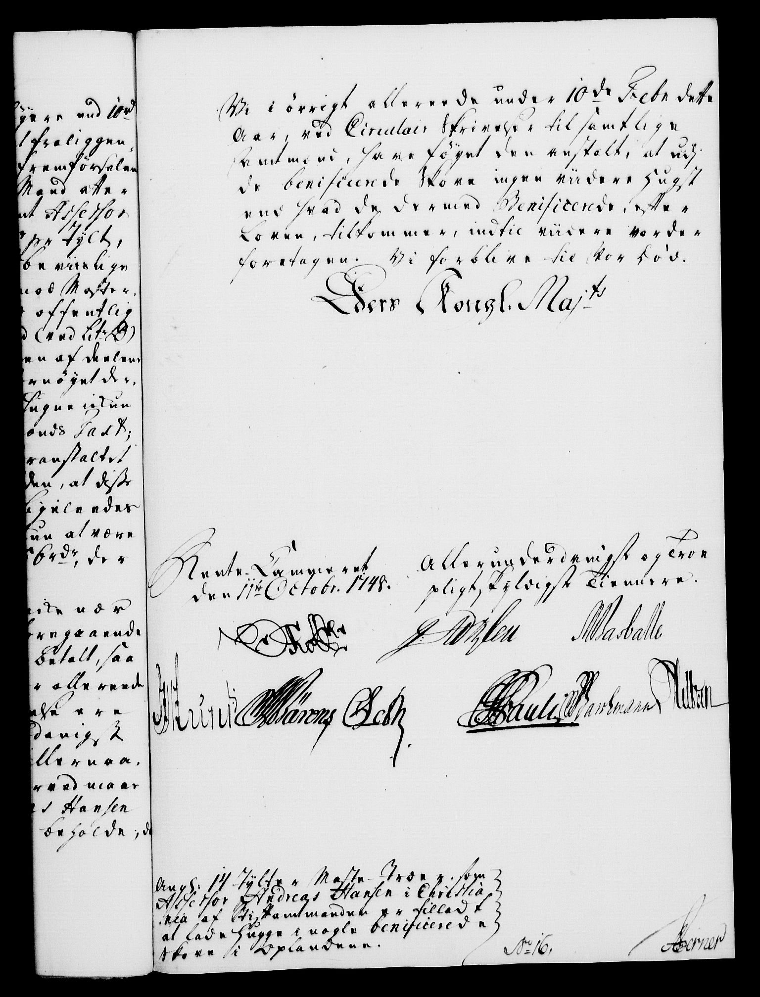 Rentekammeret, Kammerkanselliet, RA/EA-3111/G/Gf/Gfa/L0030: Norsk relasjons- og resolusjonsprotokoll (merket RK 52.30), 1748, p. 548