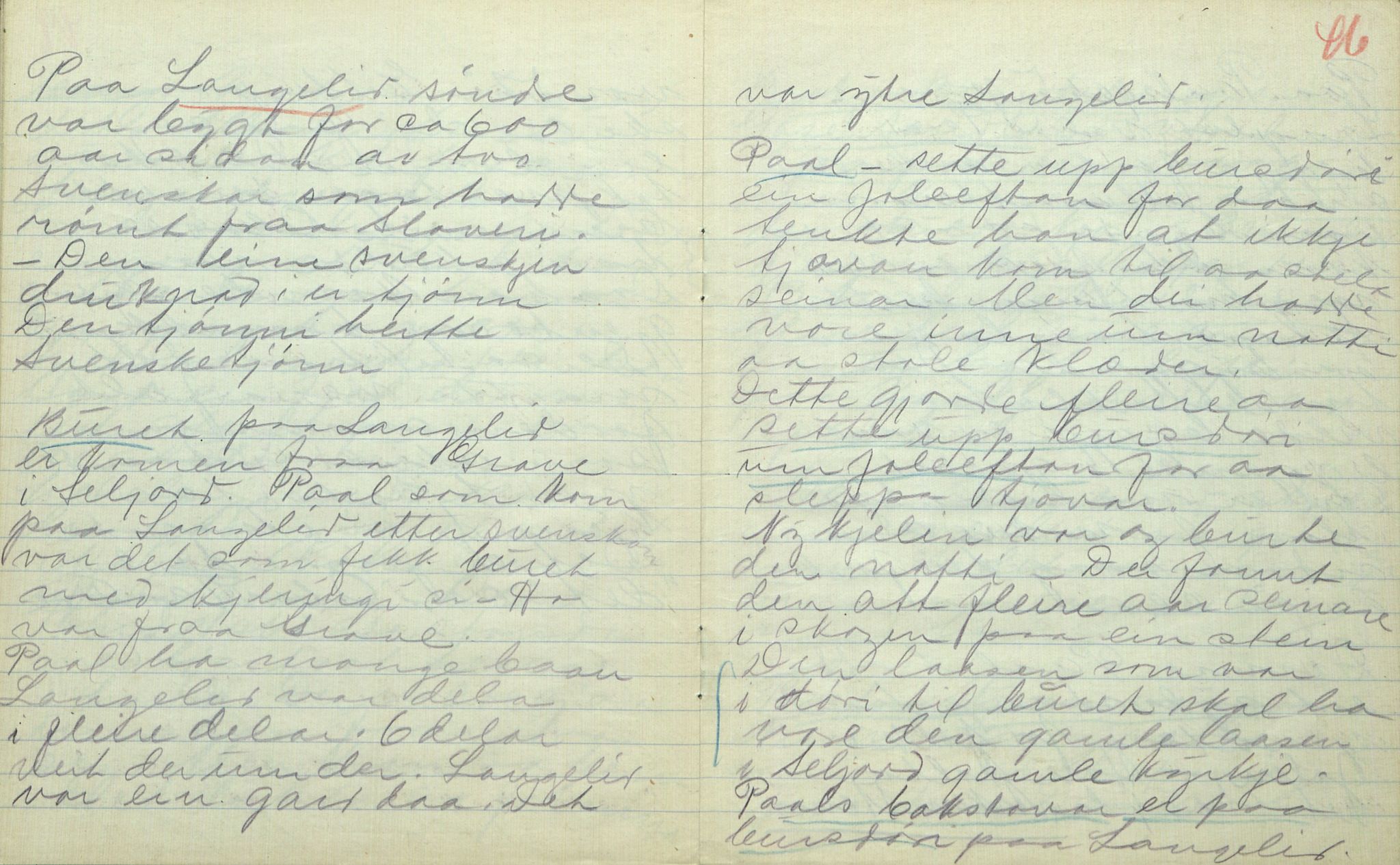 Rikard Berge, TEMU/TGM-A-1003/F/L0017/0003: 551-599 / 553 Kviteseid soge, Signe Vesterdal, 1918, p. 45-46