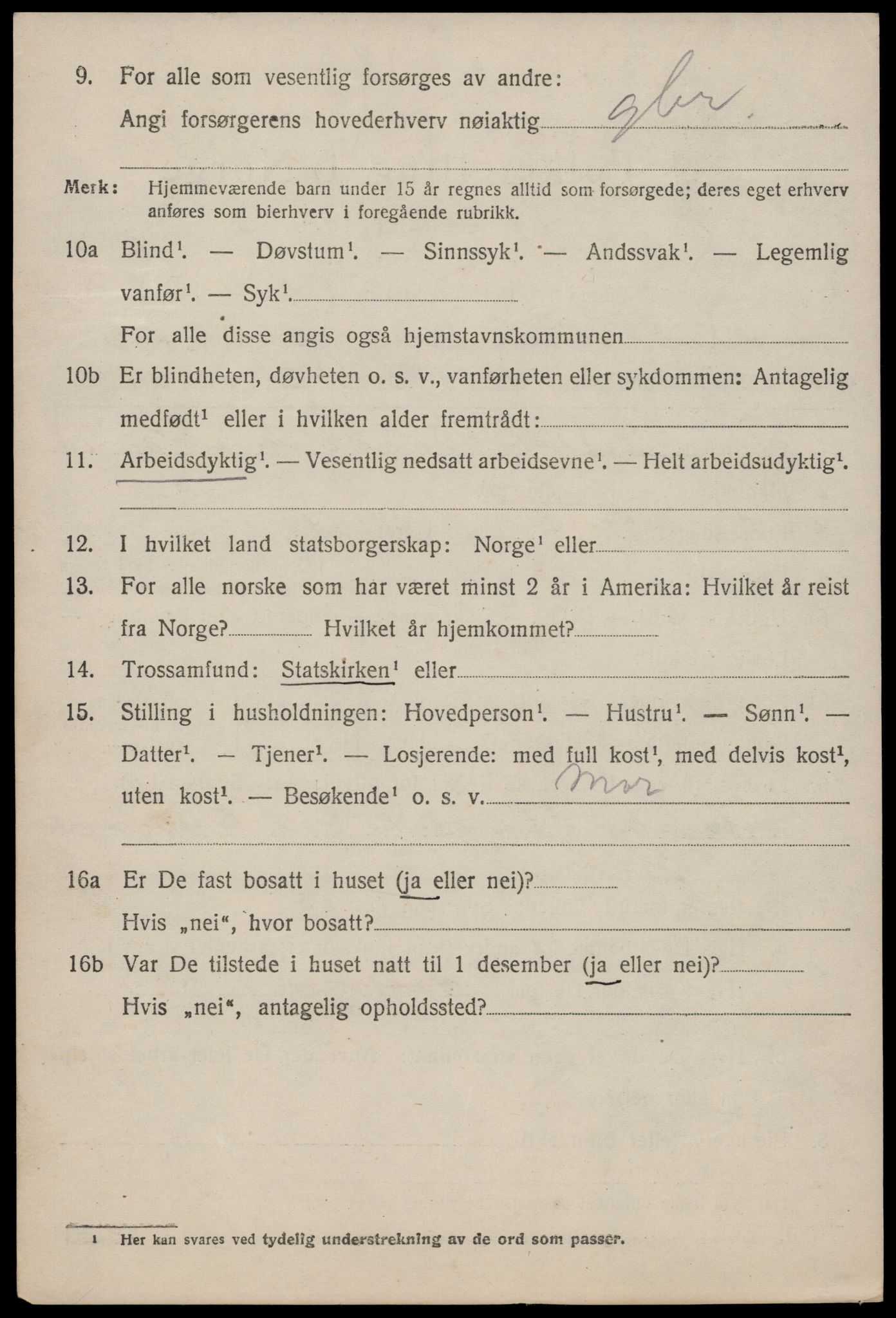 SAKO, 1920 census for Lårdal, 1920, p. 2522