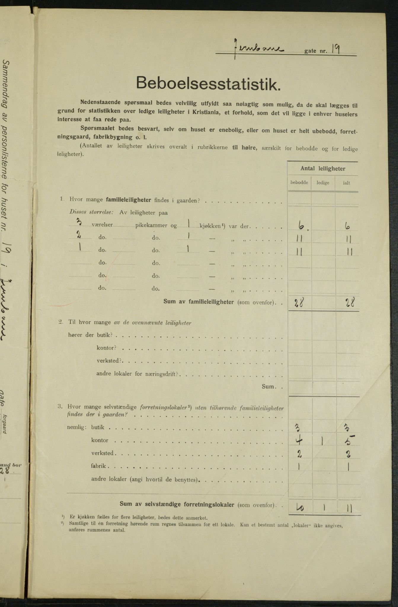 OBA, Municipal Census 1915 for Kristiania, 1915, p. 46356