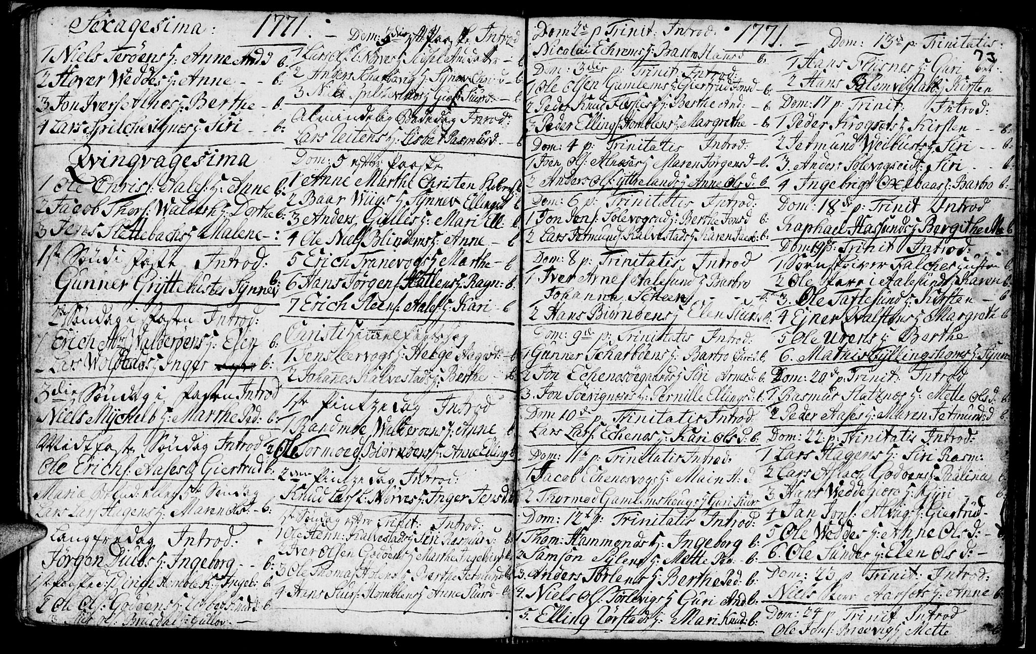 Ministerialprotokoller, klokkerbøker og fødselsregistre - Møre og Romsdal, AV/SAT-A-1454/528/L0420: Parish register (copy) no. 528C01, 1764-1784, p. 73