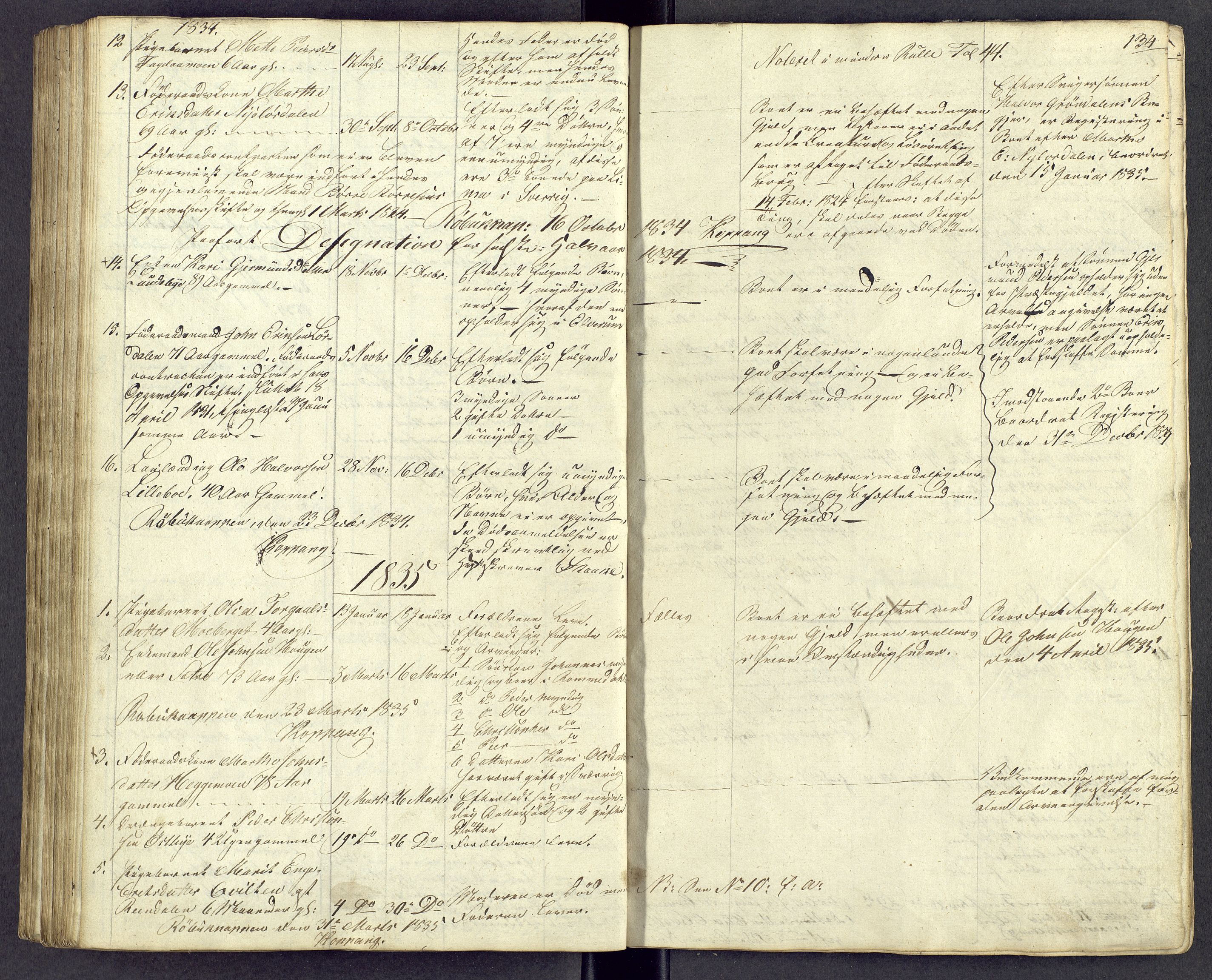 Østerdalen sorenskriveri, AV/SAH-TING-032/J/Jd/L0004: Dødsfallsjournal, 1834-1843, p. 134