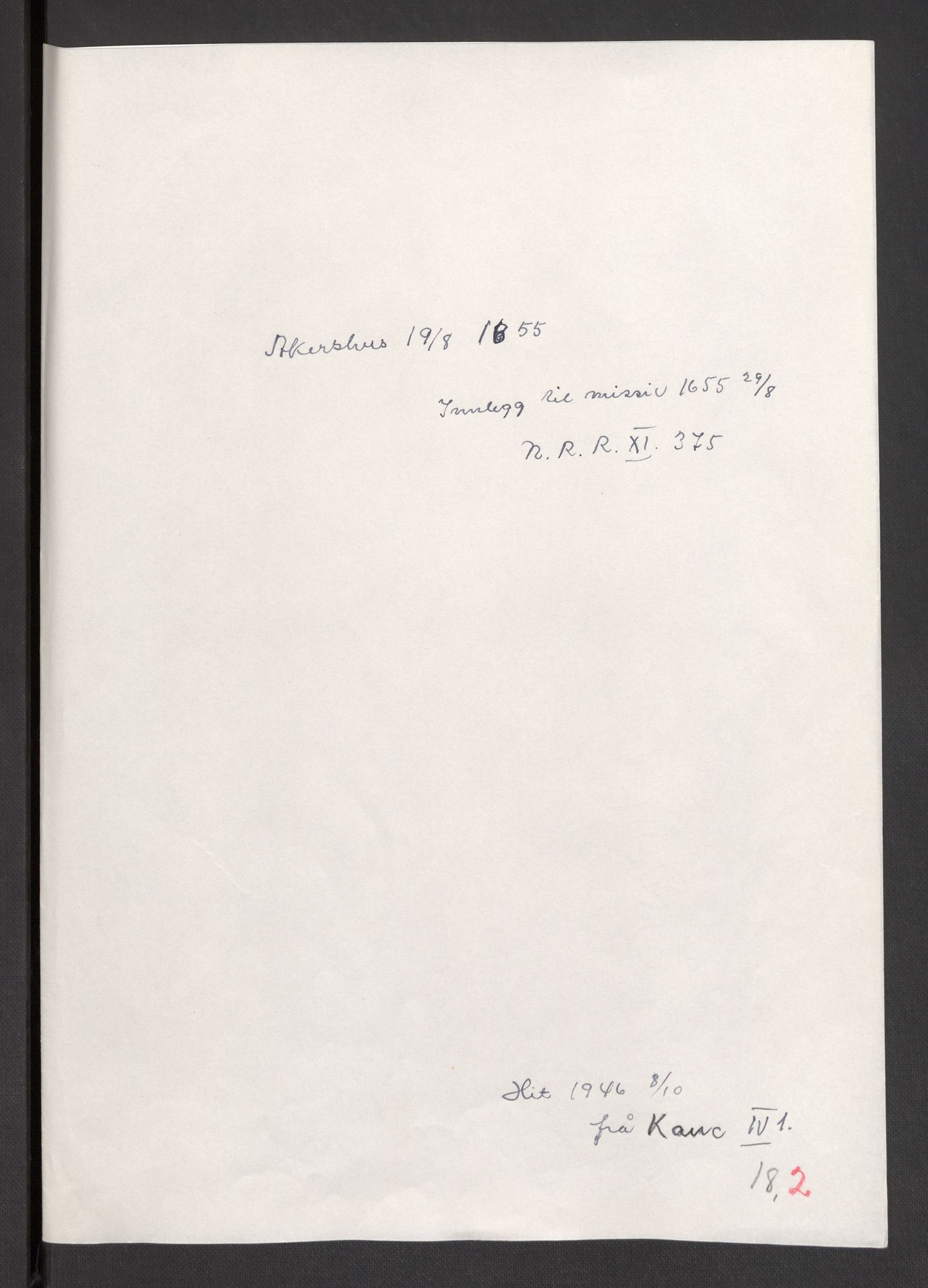 Danske Kanselli 1572-1799, AV/RA-EA-3023/F/Fc/Fcc/Fcca/L0016: Norske innlegg 1572-1799, 1655-1656, p. 138