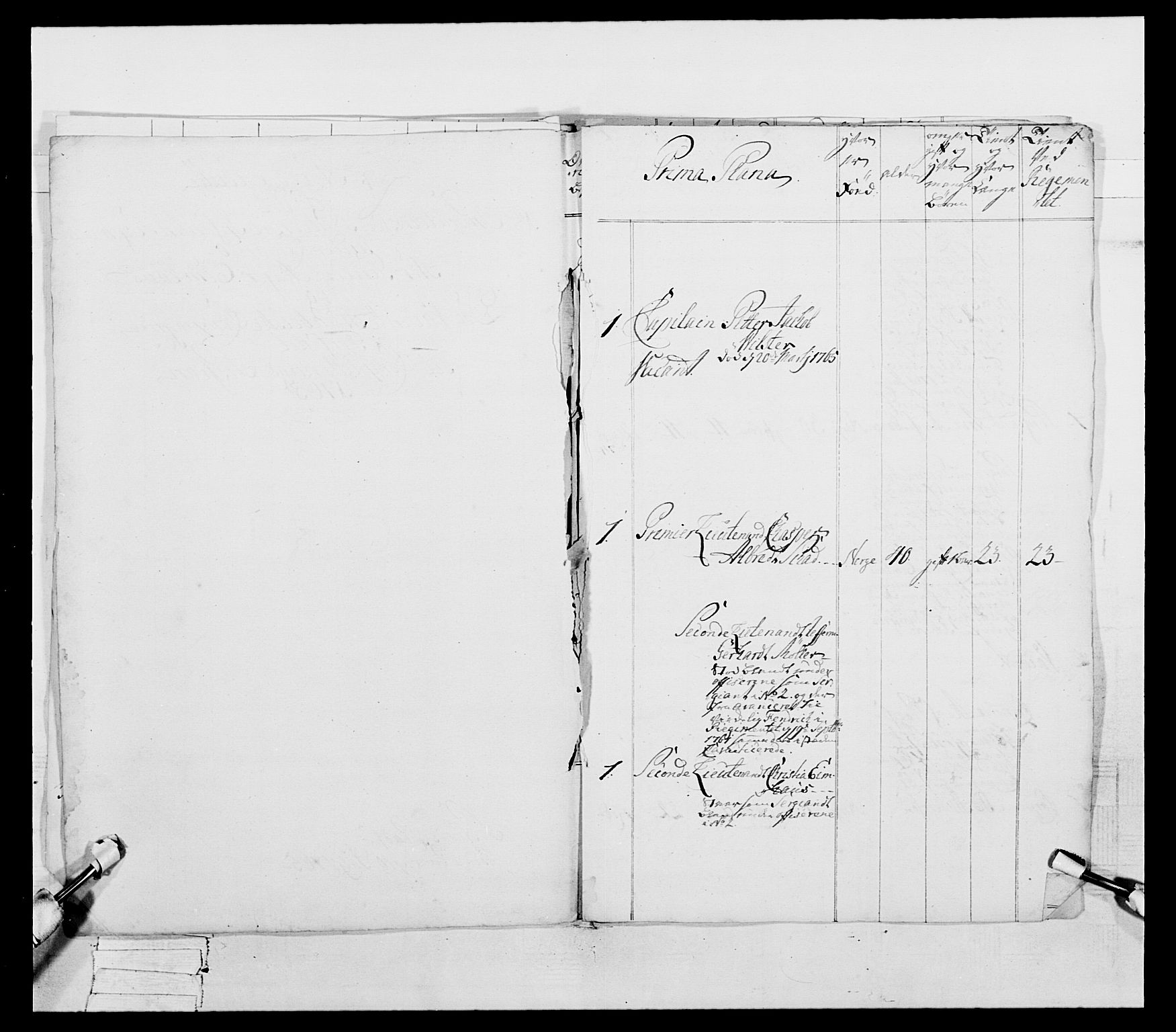 Generalitets- og kommissariatskollegiet, Det kongelige norske kommissariatskollegium, AV/RA-EA-5420/E/Eh/L0051: 1. Smålenske nasjonale infanteriregiment, 1759-1773, p. 67