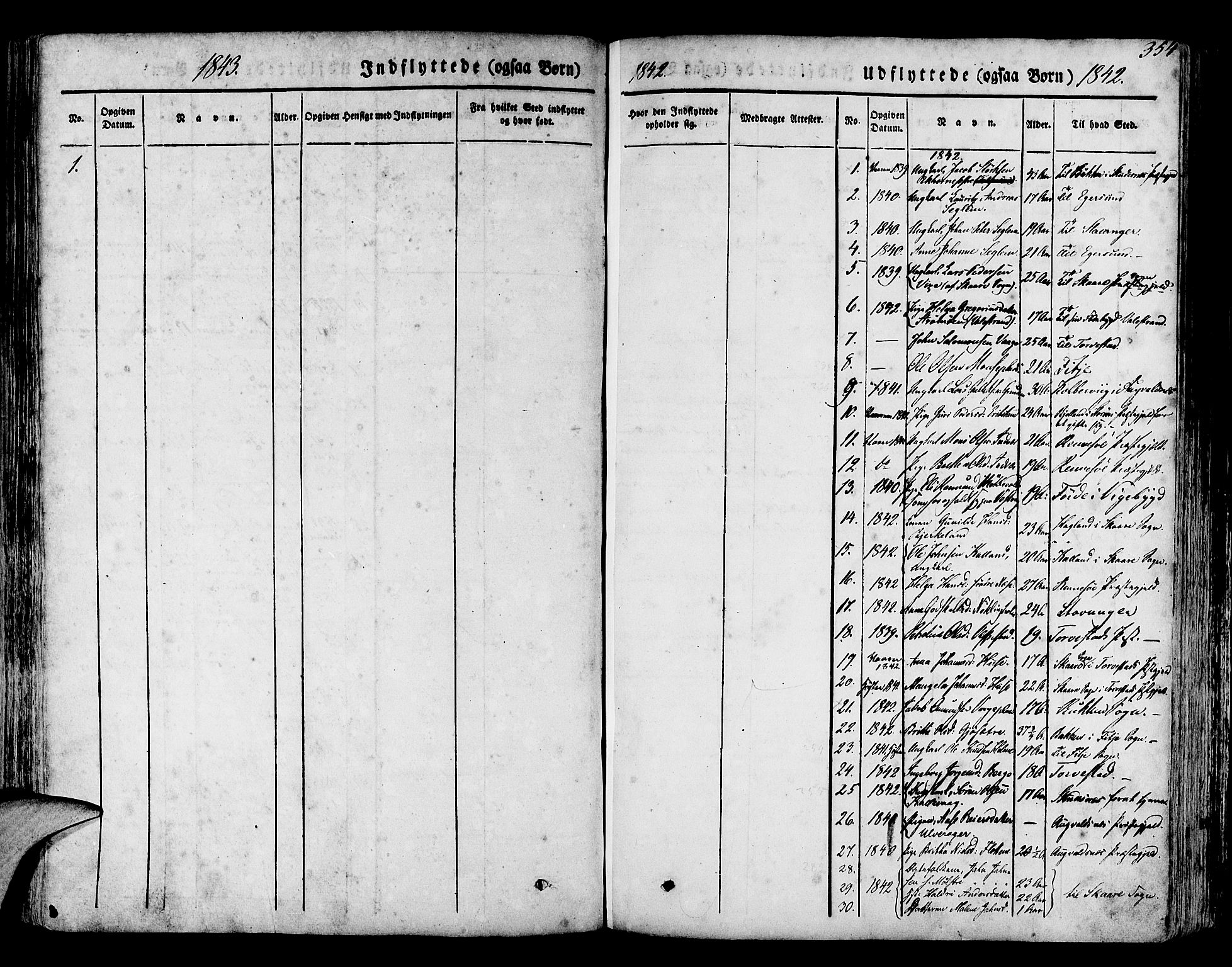 Finnås sokneprestembete, SAB/A-99925/H/Ha/Haa/Haaa/L0006: Parish register (official) no. A 6, 1836-1850, p. 354