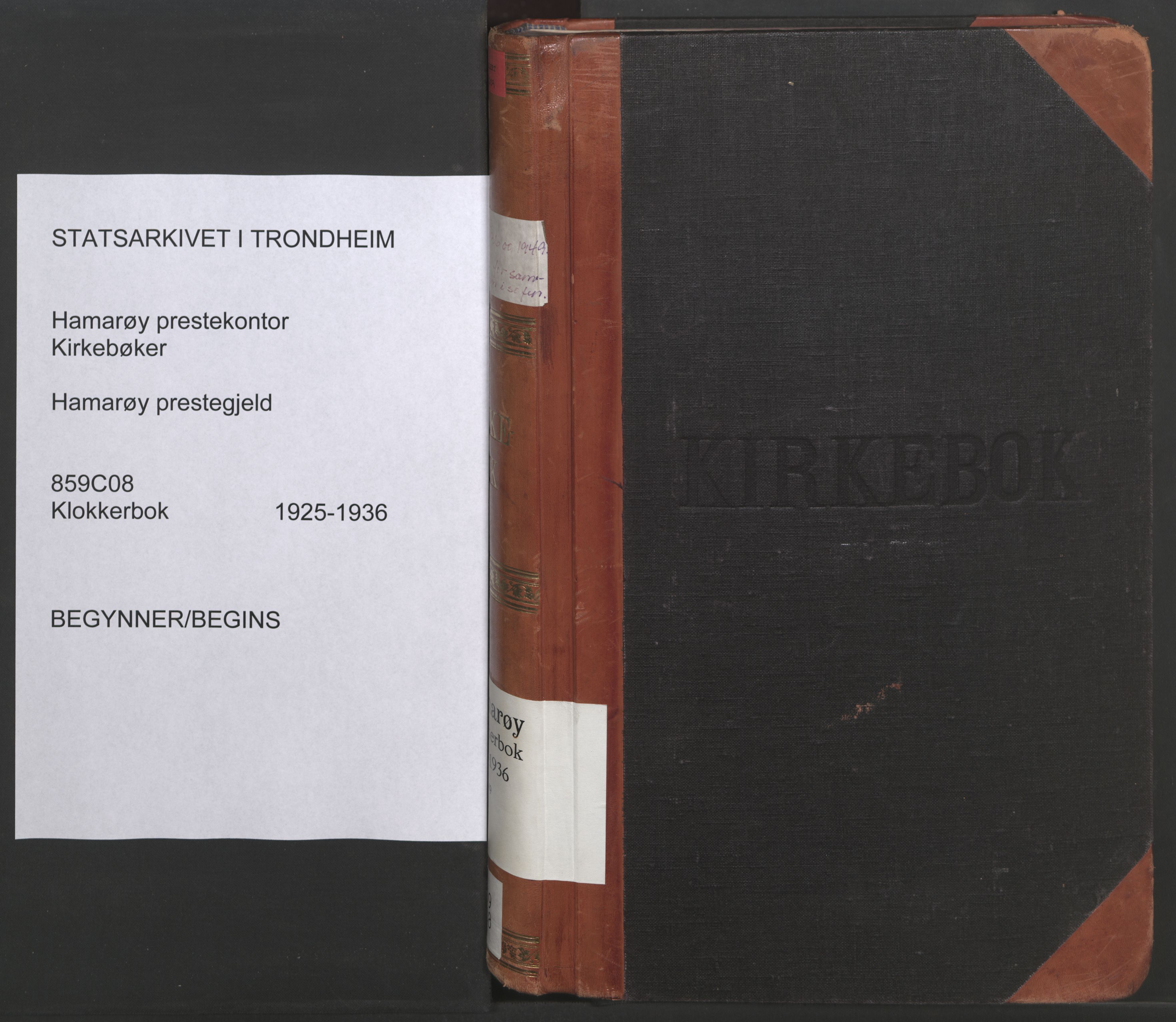Ministerialprotokoller, klokkerbøker og fødselsregistre - Nordland, SAT/A-1459/859/L0862: Parish register (copy) no. 859C08, 1925-1936