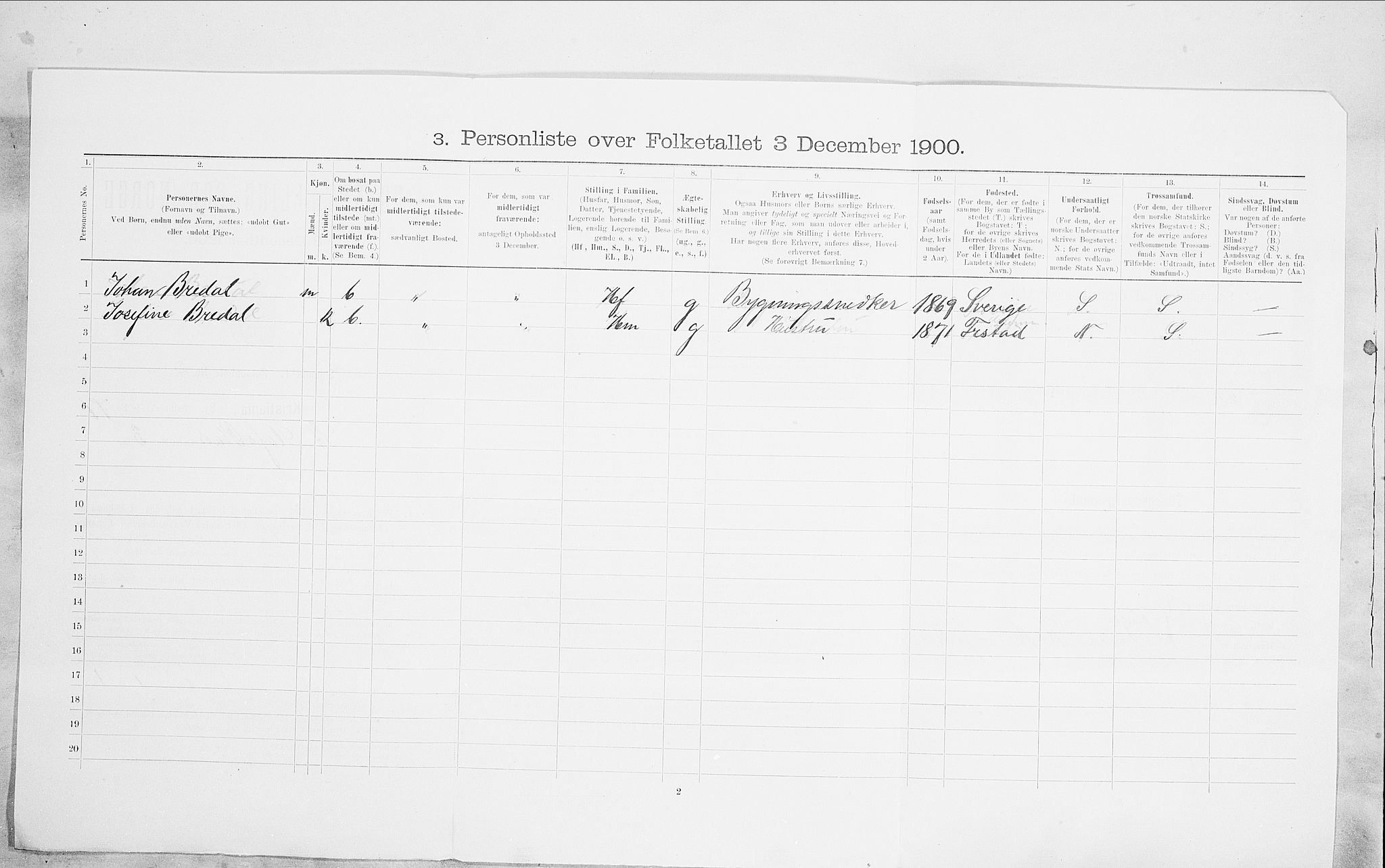SAO, 1900 census for Kristiania, 1900, p. 90157