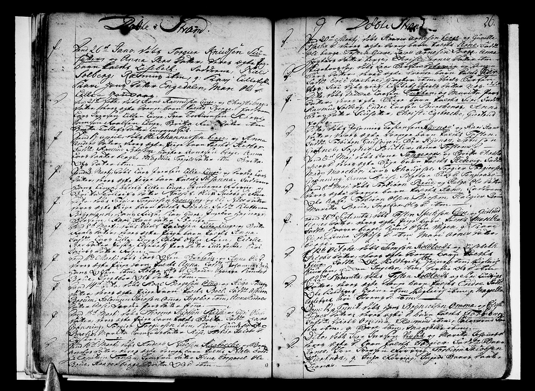 Strandebarm sokneprestembete, AV/SAB-A-78401/H/Haa: Parish register (official) no. A 3 /1, 1750-1787, p. 26