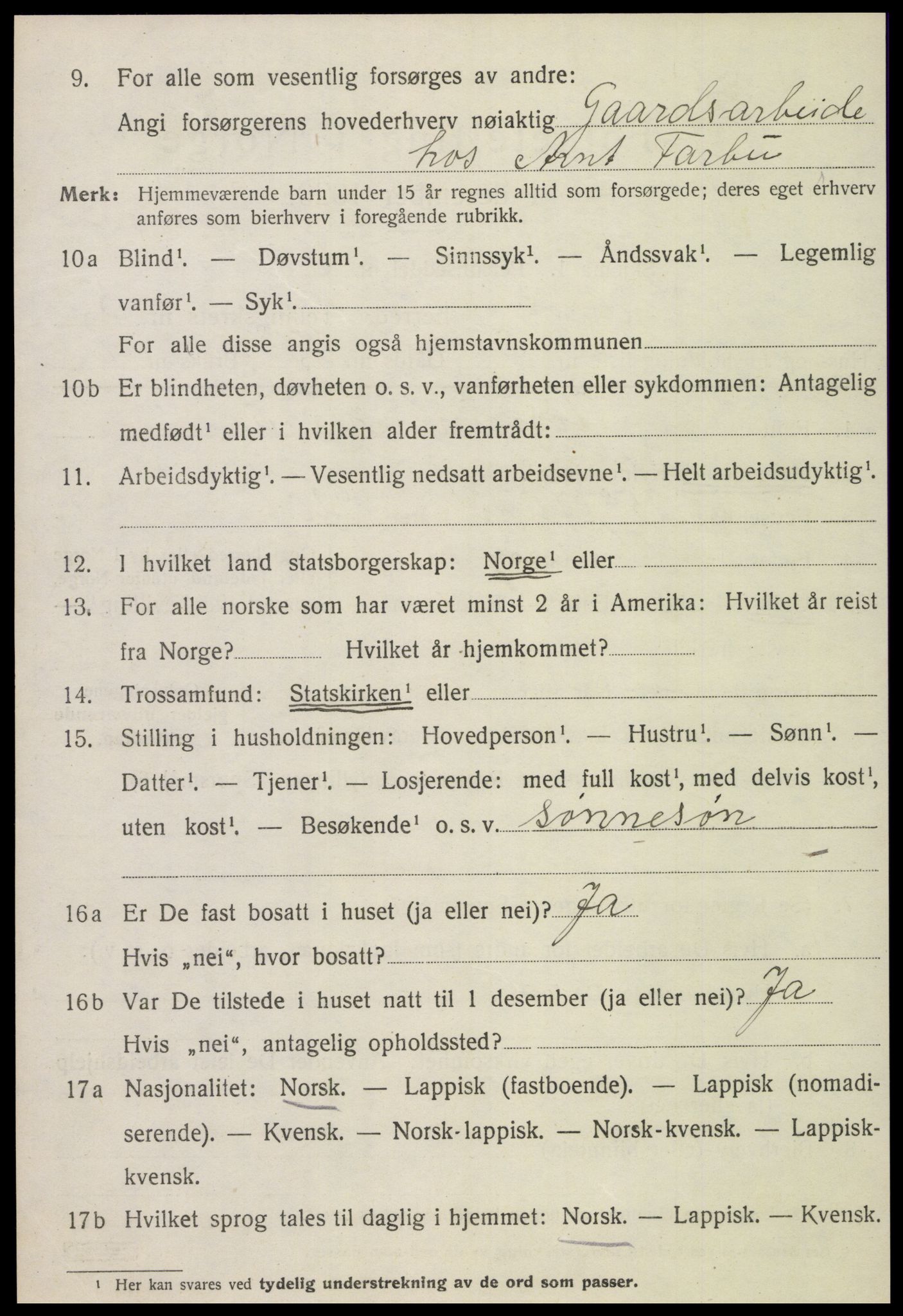 SAT, 1920 census for Inderøy, 1920, p. 4232