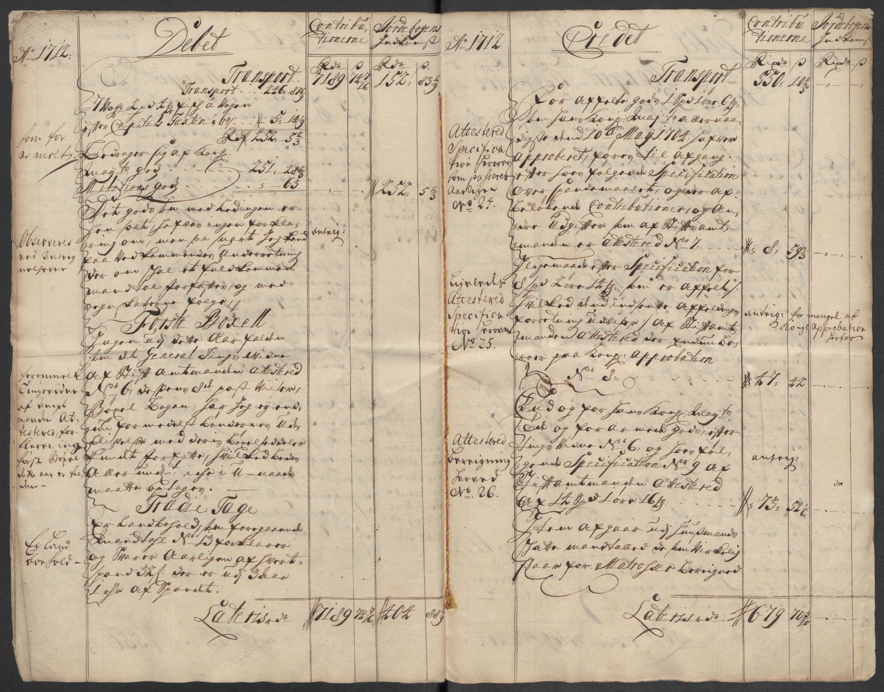 Rentekammeret inntil 1814, Reviderte regnskaper, Fogderegnskap, AV/RA-EA-4092/R57/L3861: Fogderegnskap Fosen, 1712-1713, p. 9