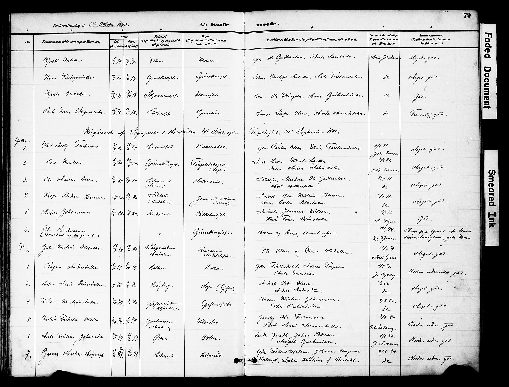 Brandbu prestekontor, SAH/PREST-114/H/Ha/Hab/L0006: Parish register (copy) no. 6, 1893-1902, p. 79