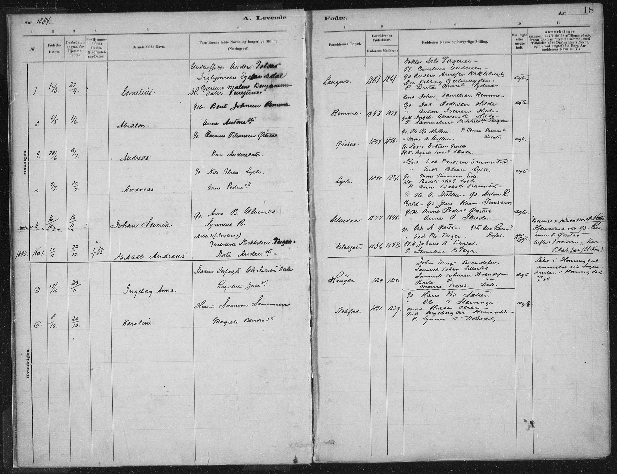 Innvik sokneprestembete, AV/SAB-A-80501: Parish register (official) no. B  1, 1879-1902, p. 18