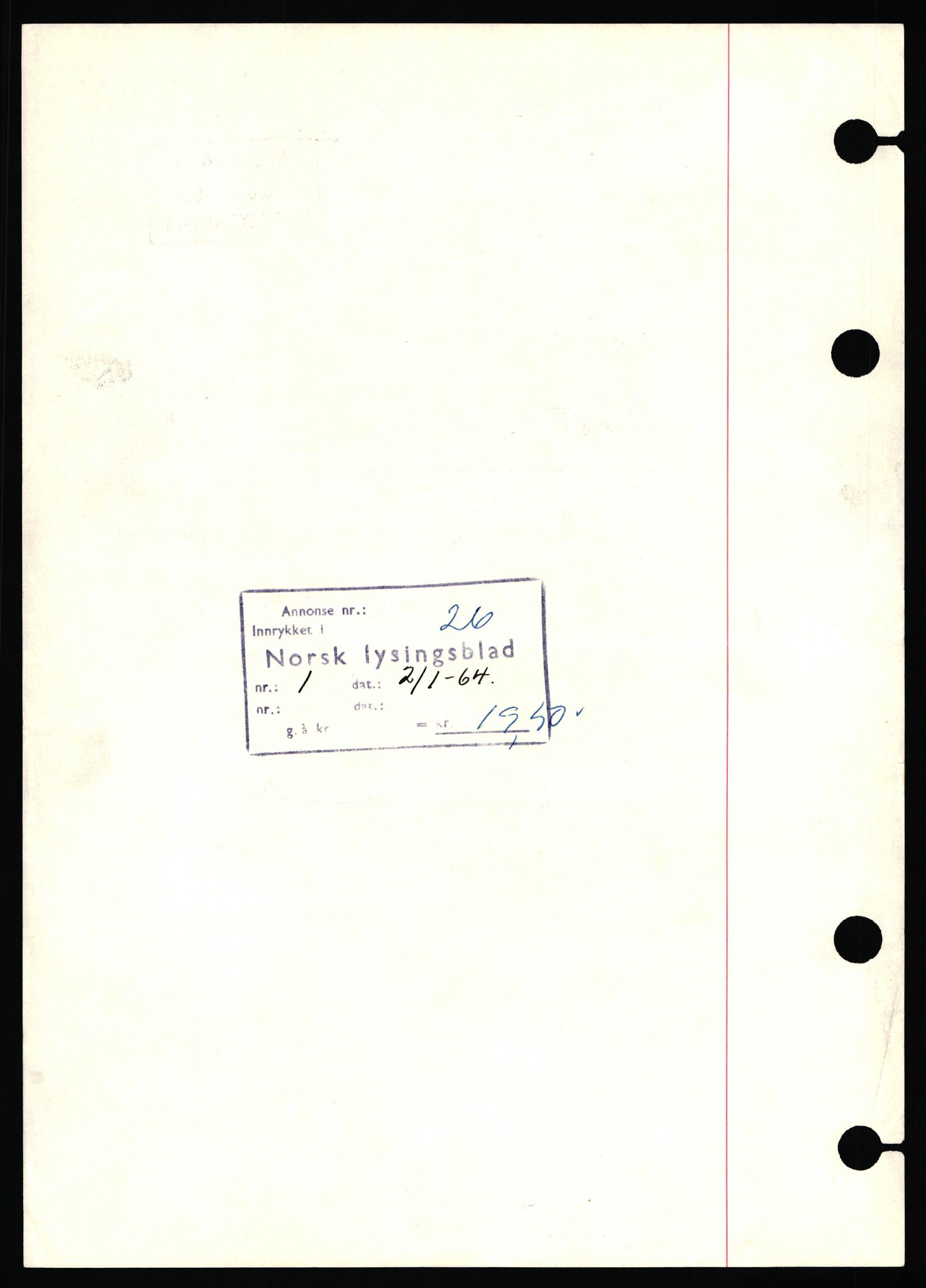 Stavanger byfogd, SAST/A-101408/002/J/Jd/Jde/L0003: Registreringsmeldinger og bilag. Enkeltmannsforetak, 751-1000, 1928-1976, p. 311