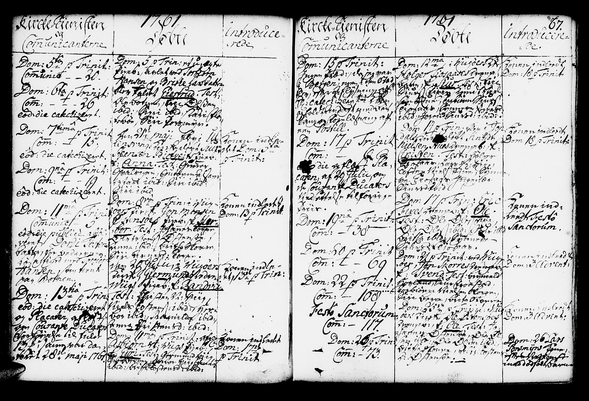 Kvam sokneprestembete, AV/SAB-A-76201/H/Haa: Parish register (official) no. A 4, 1743-1795, p. 67