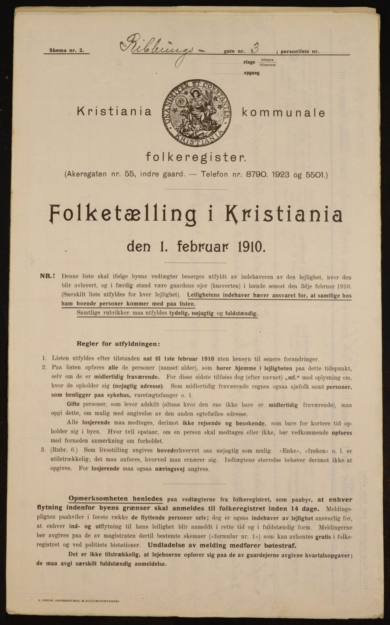 OBA, Municipal Census 1910 for Kristiania, 1910, p. 79295